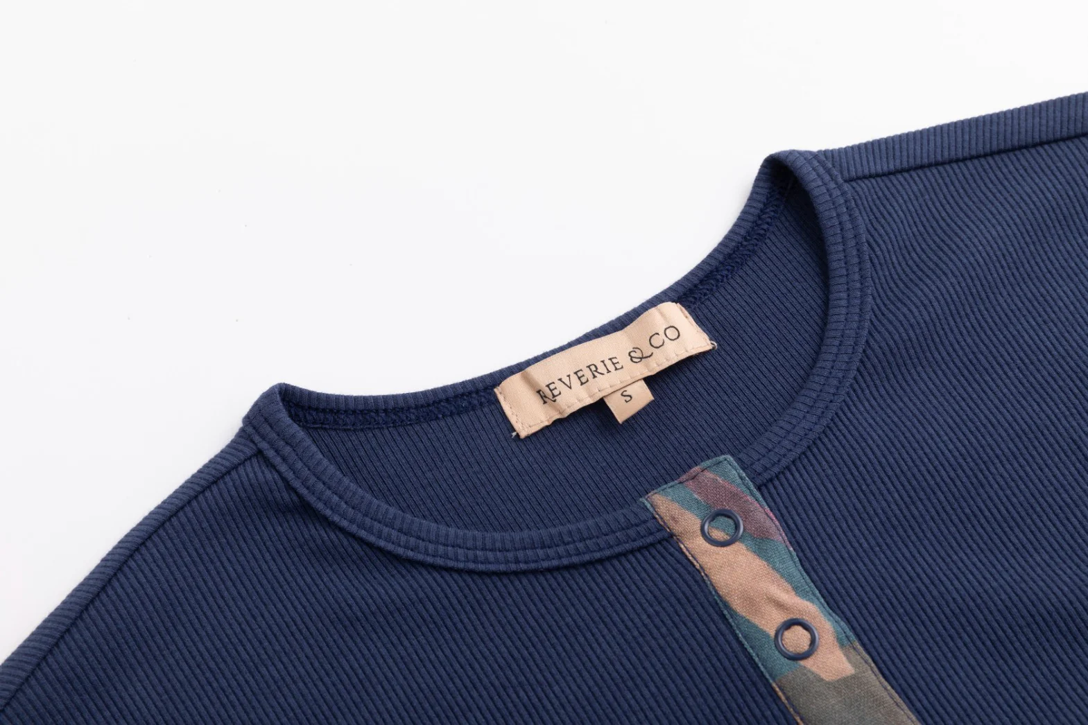 Elbow Patch T Shirt - Midnight - Image 5