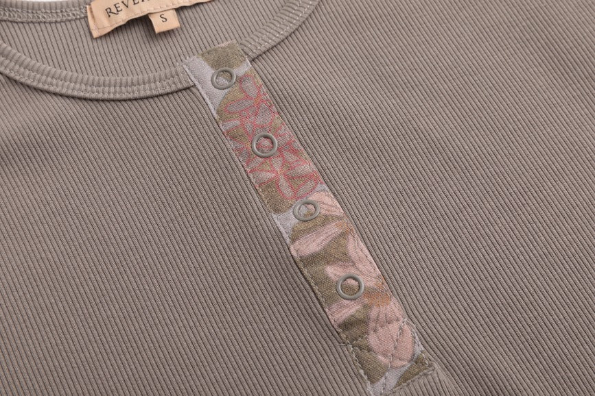 Elbow Patch T Shirt - Stone - Image 6