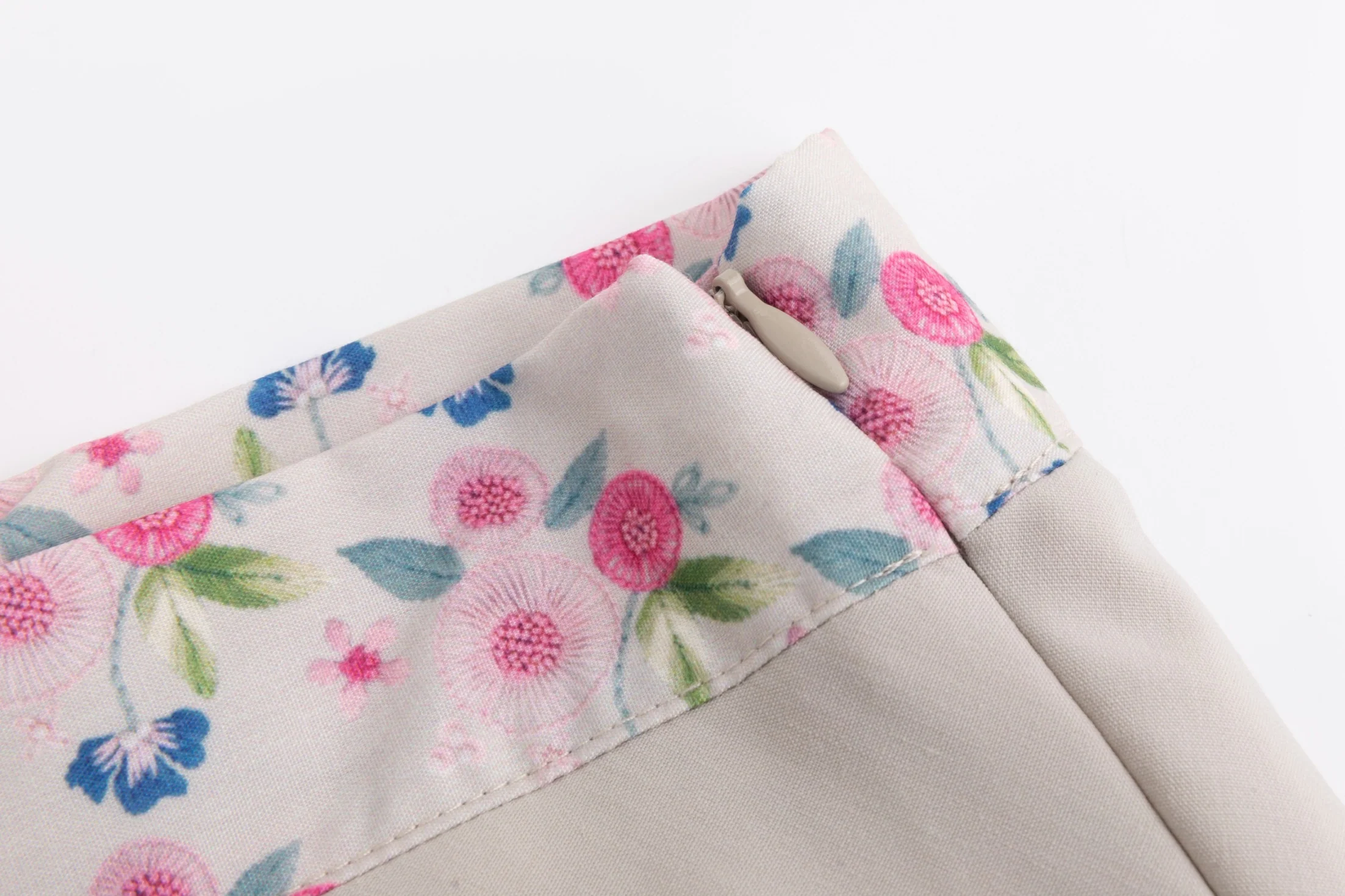 Floral Band Skirt - Tan - Image 4