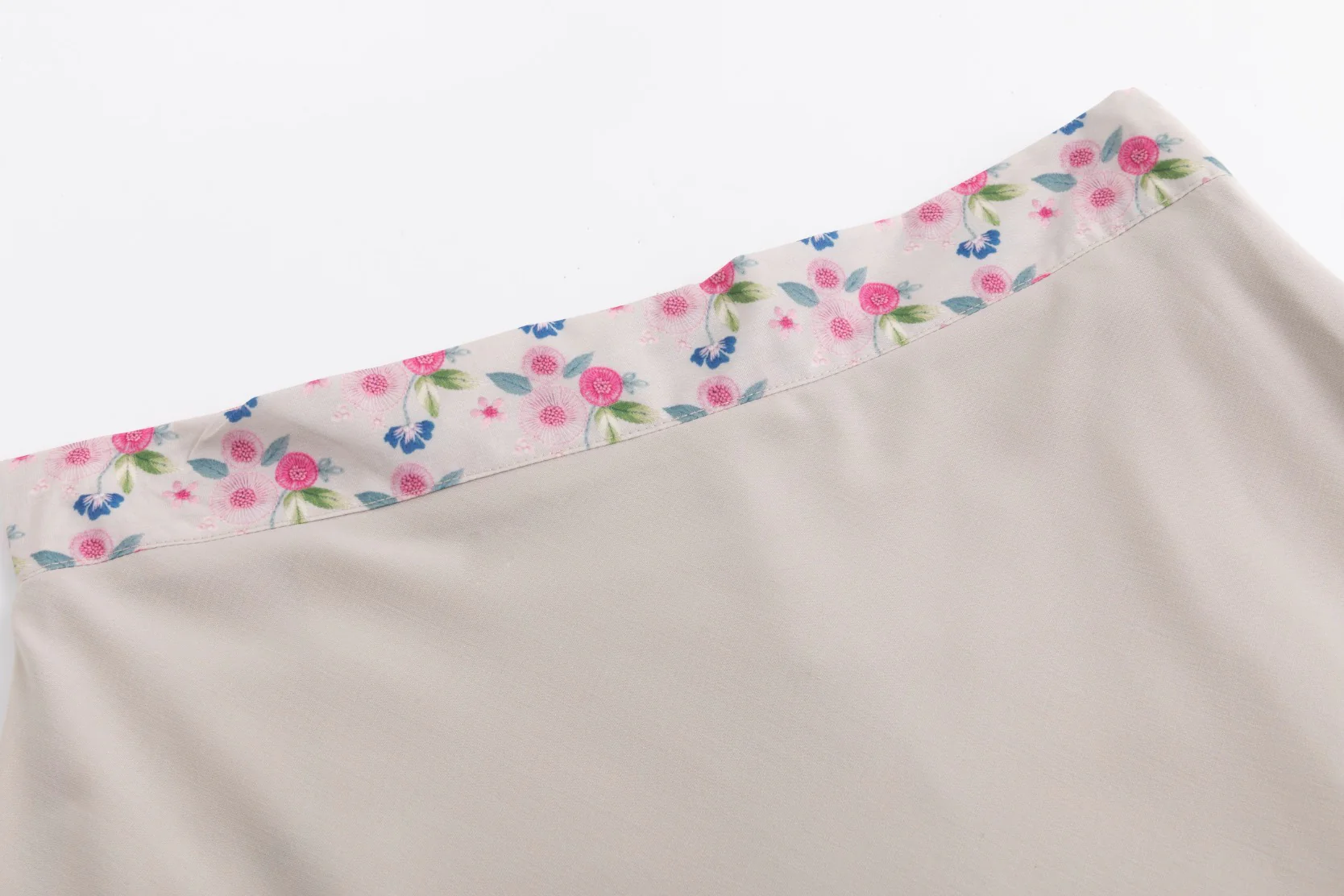 Floral Band Skirt - Tan - Image 6
