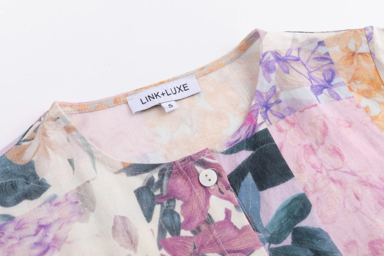 Floral Overlay Dress - Image 4