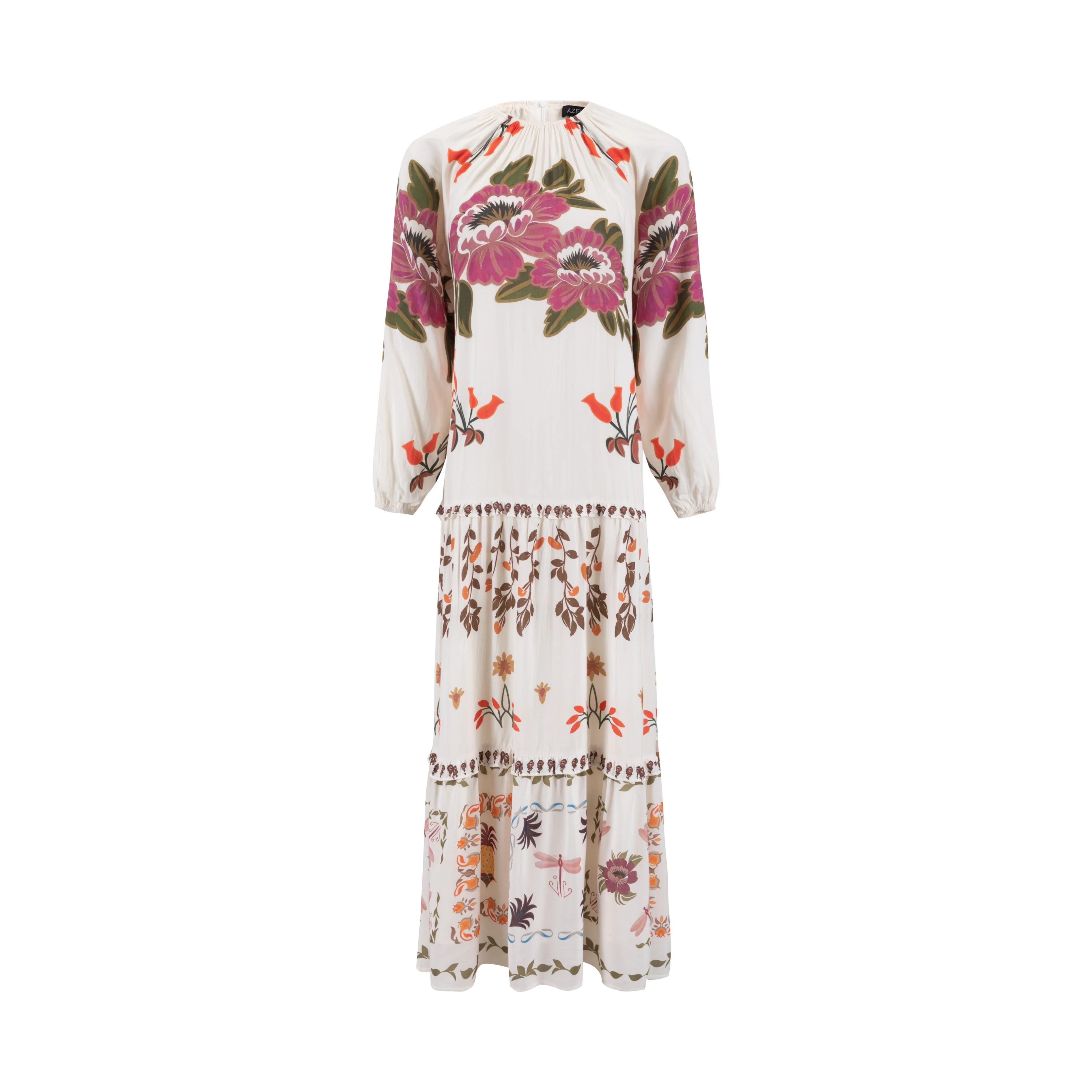 Floral Printed Linen Dress - Image 2