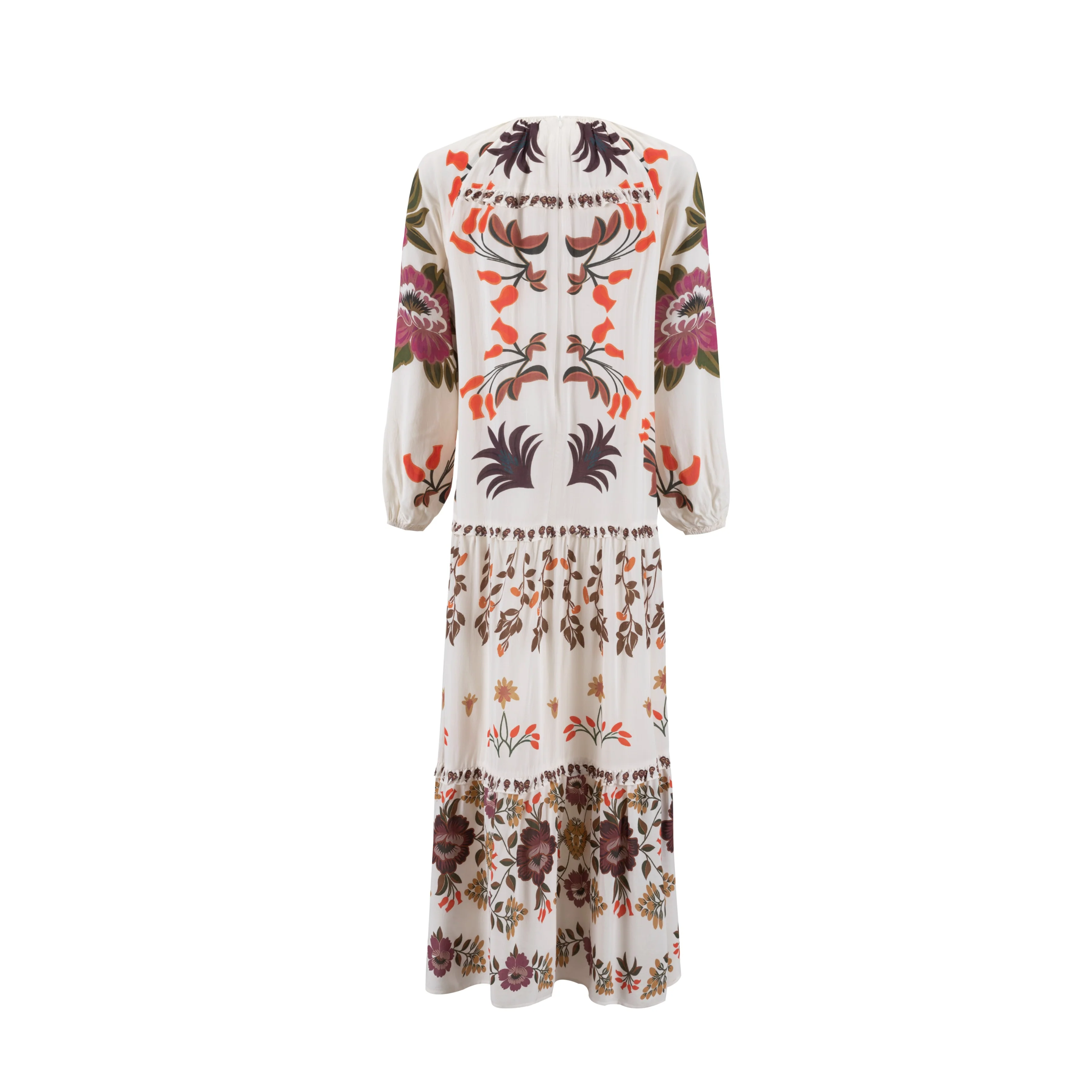 Floral Printed Linen Dress - Image 3