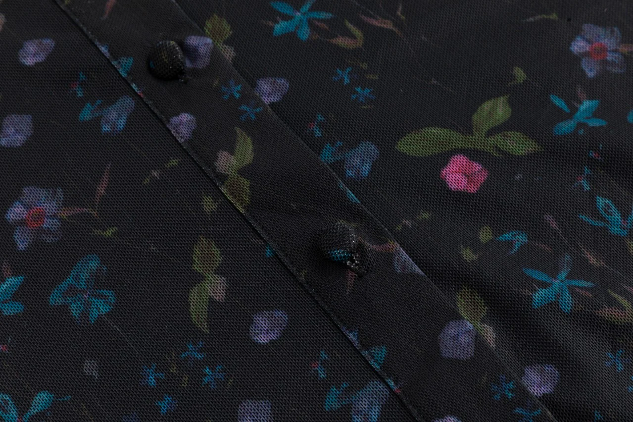 Floral Printed Slip Dress With Mesh Blouse Underlay - Image 5