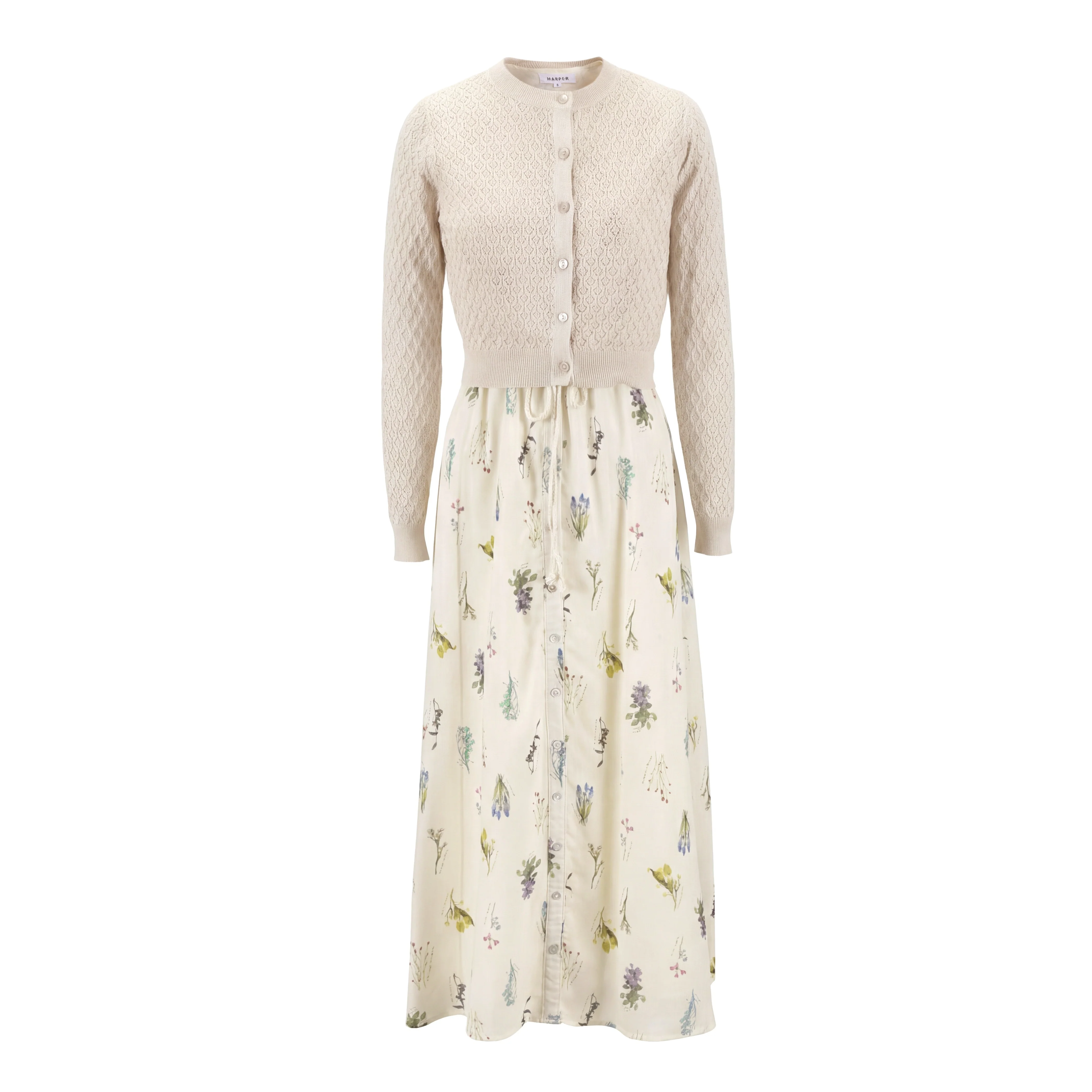 Flower Cluster Overlay Dress - Image 2