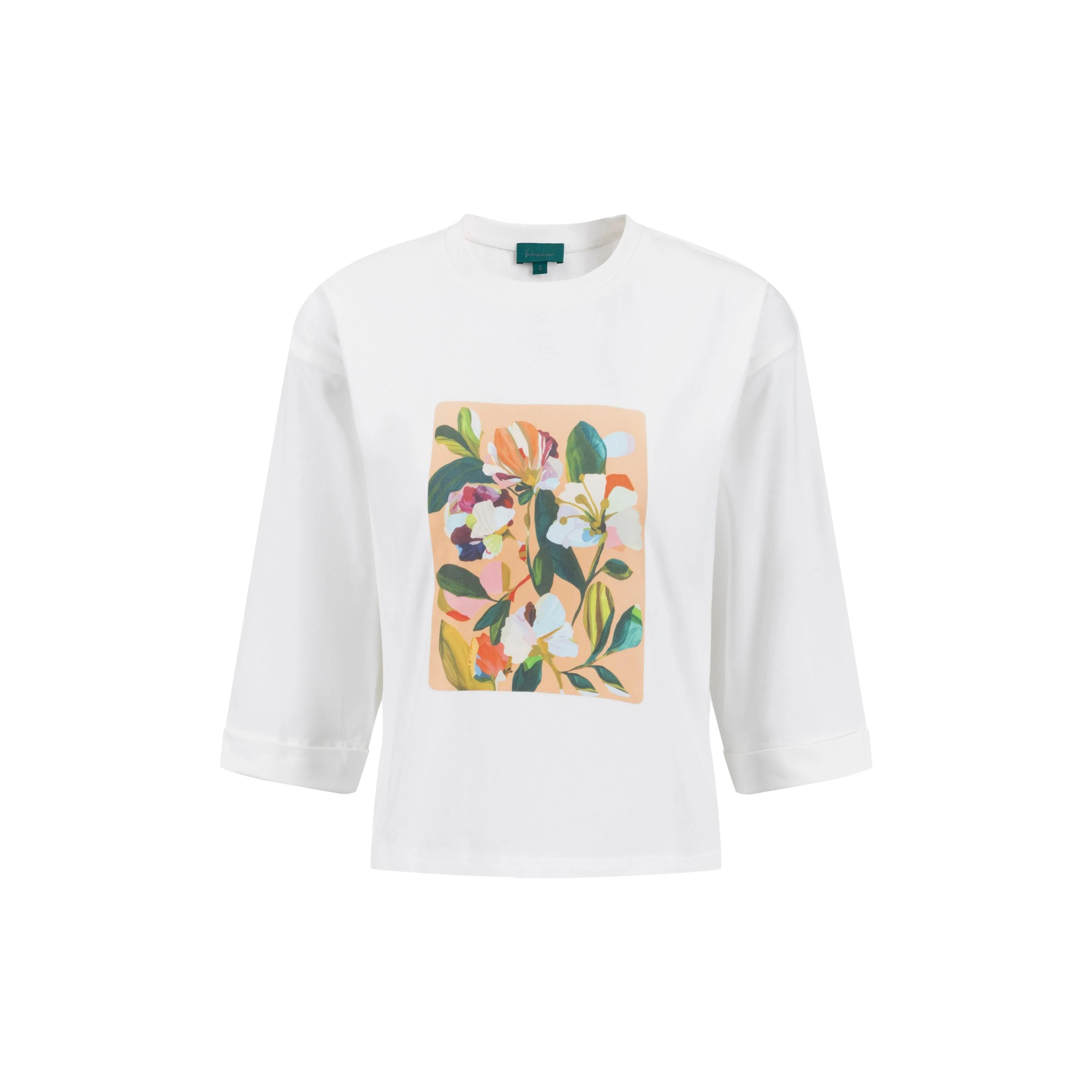 Graphic Box Tee - Cream - Image 2