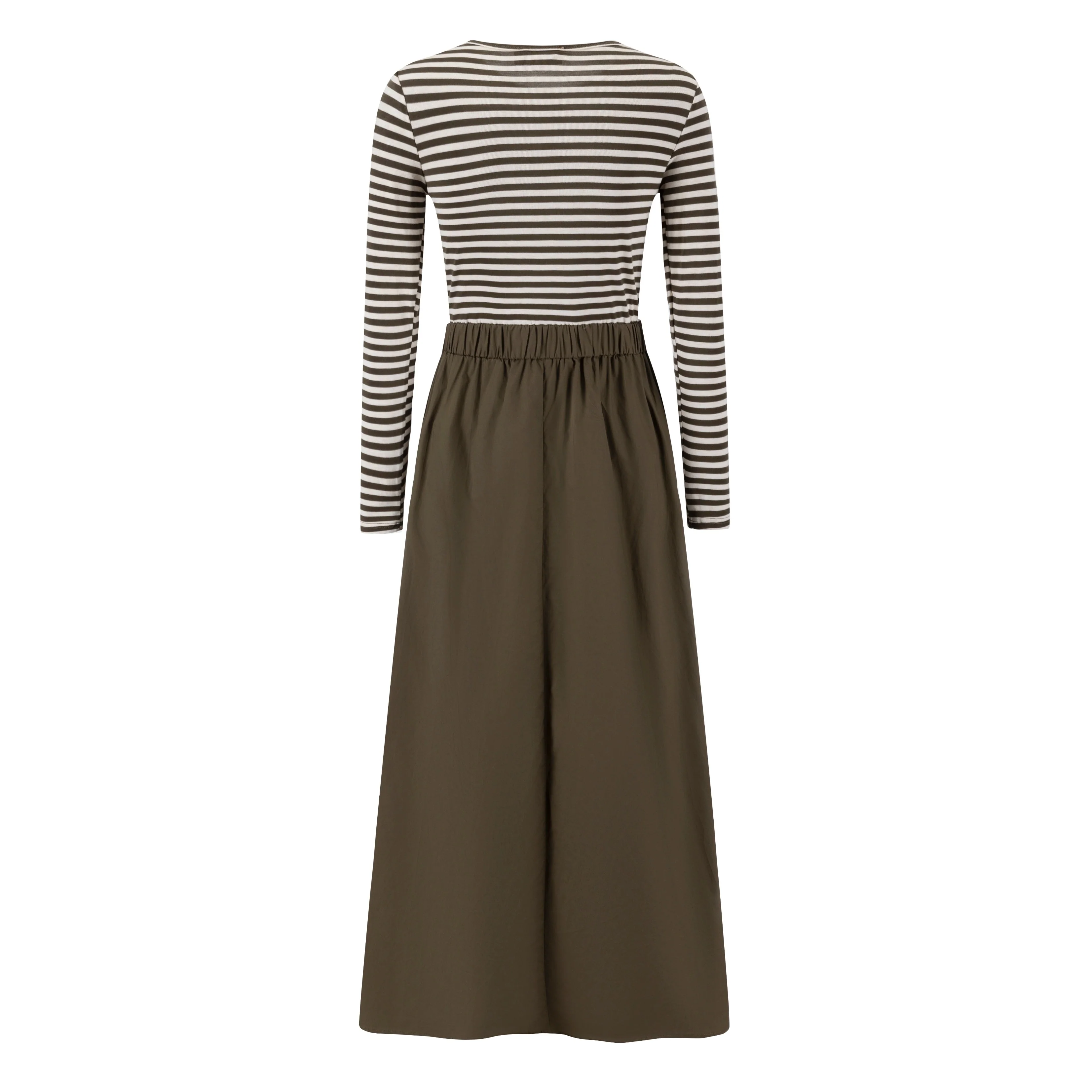 Green Cotton Dress With T-Shirt Top - Image 3