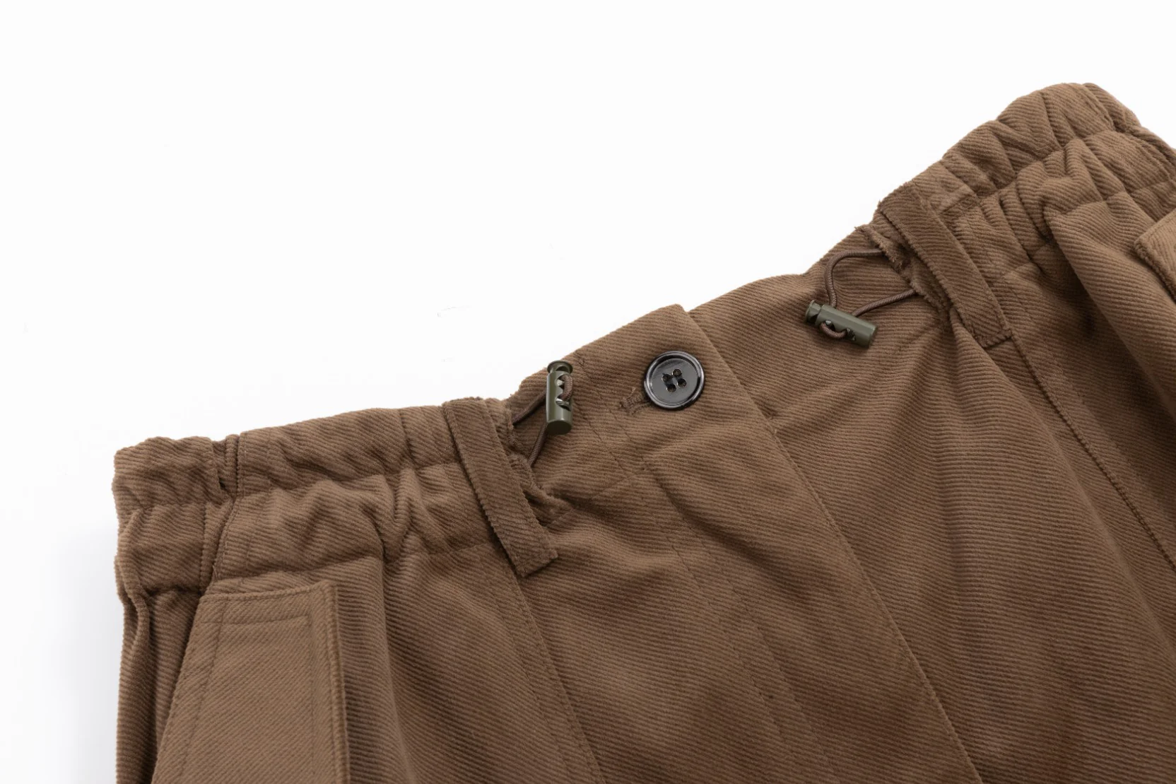 Multi Pocket Drawstring Skirt - Brown - Image 4