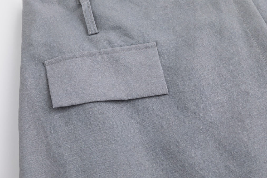 Grey Painted Flower Wrap Skirt - Image 5