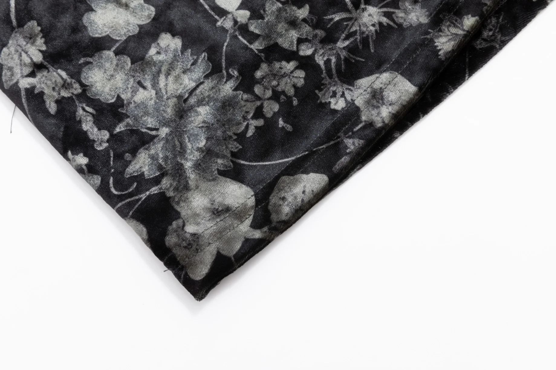 Floral Velour Skirt - Grey - Image 6