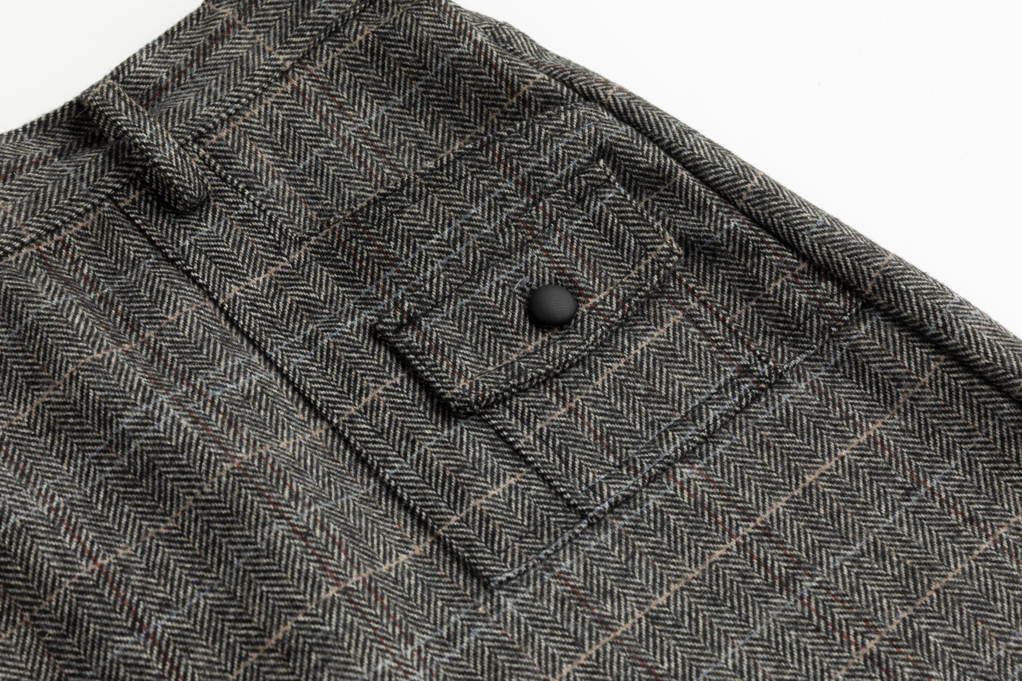 Heather Grey Checkered Skirt - Image 5