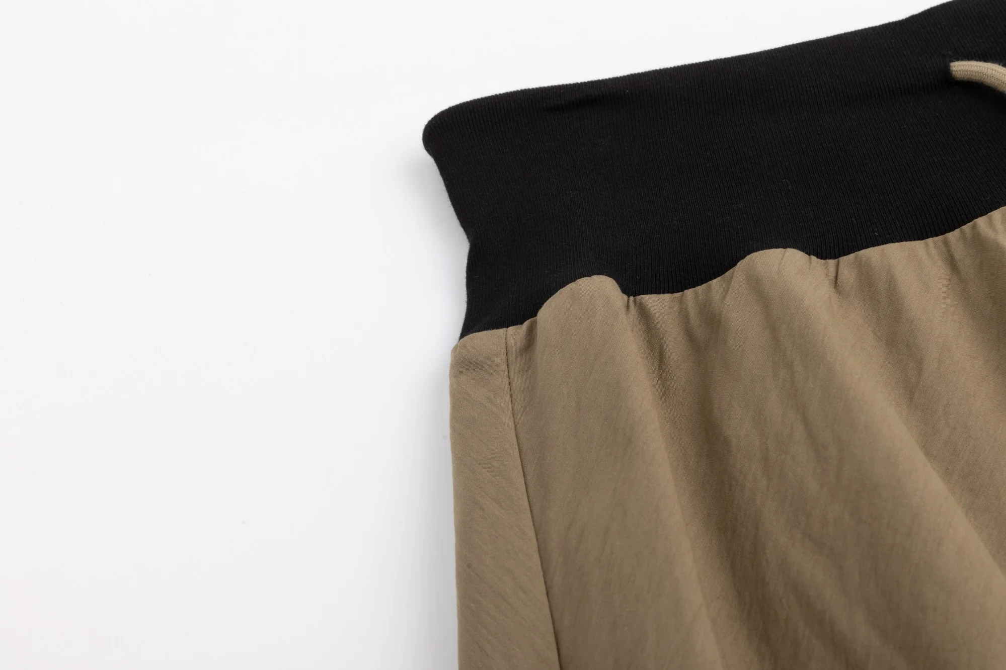 High Waistband Drawstring Skirt - Fawn - Image 4