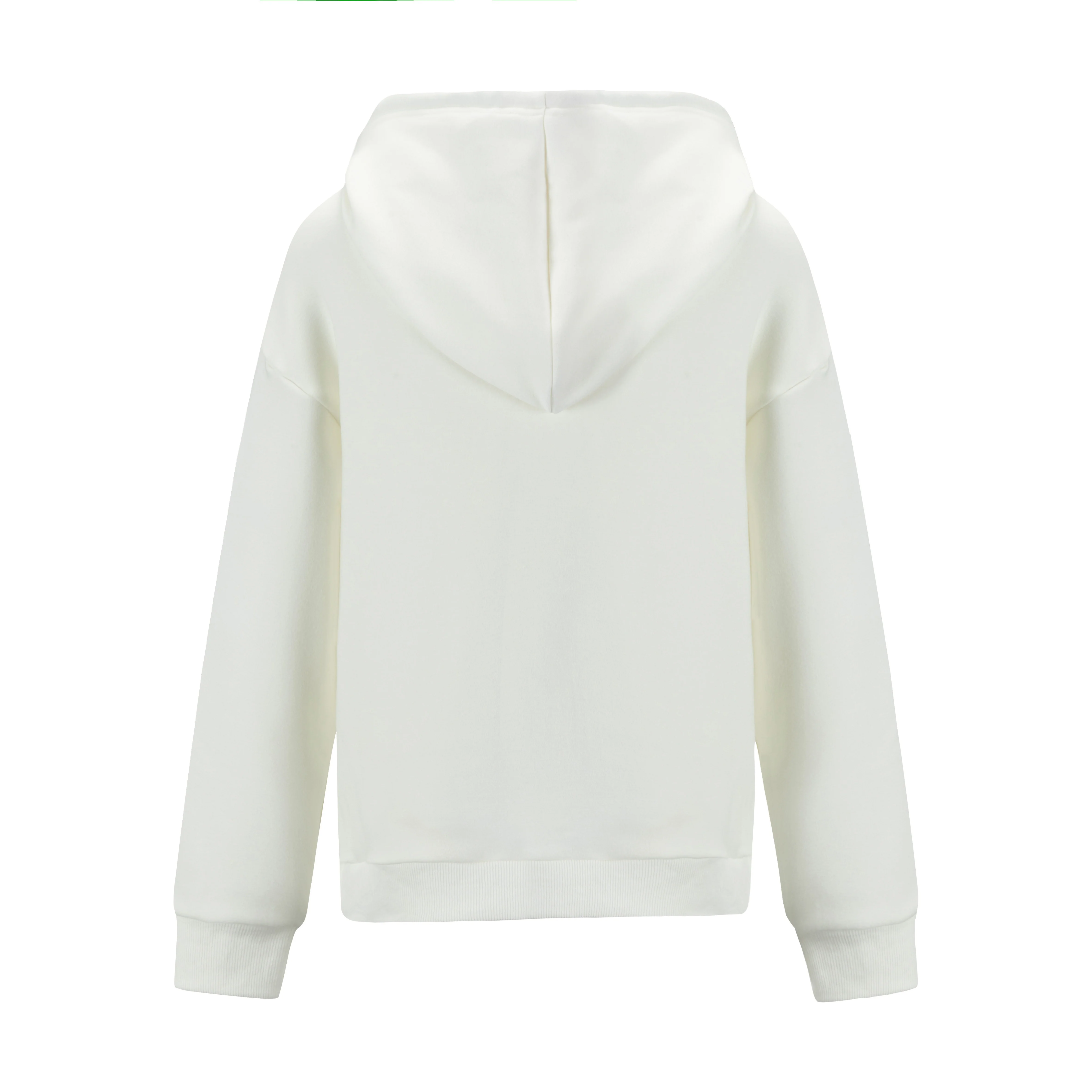 Hoodie With Colorful Strings - White - Image 3