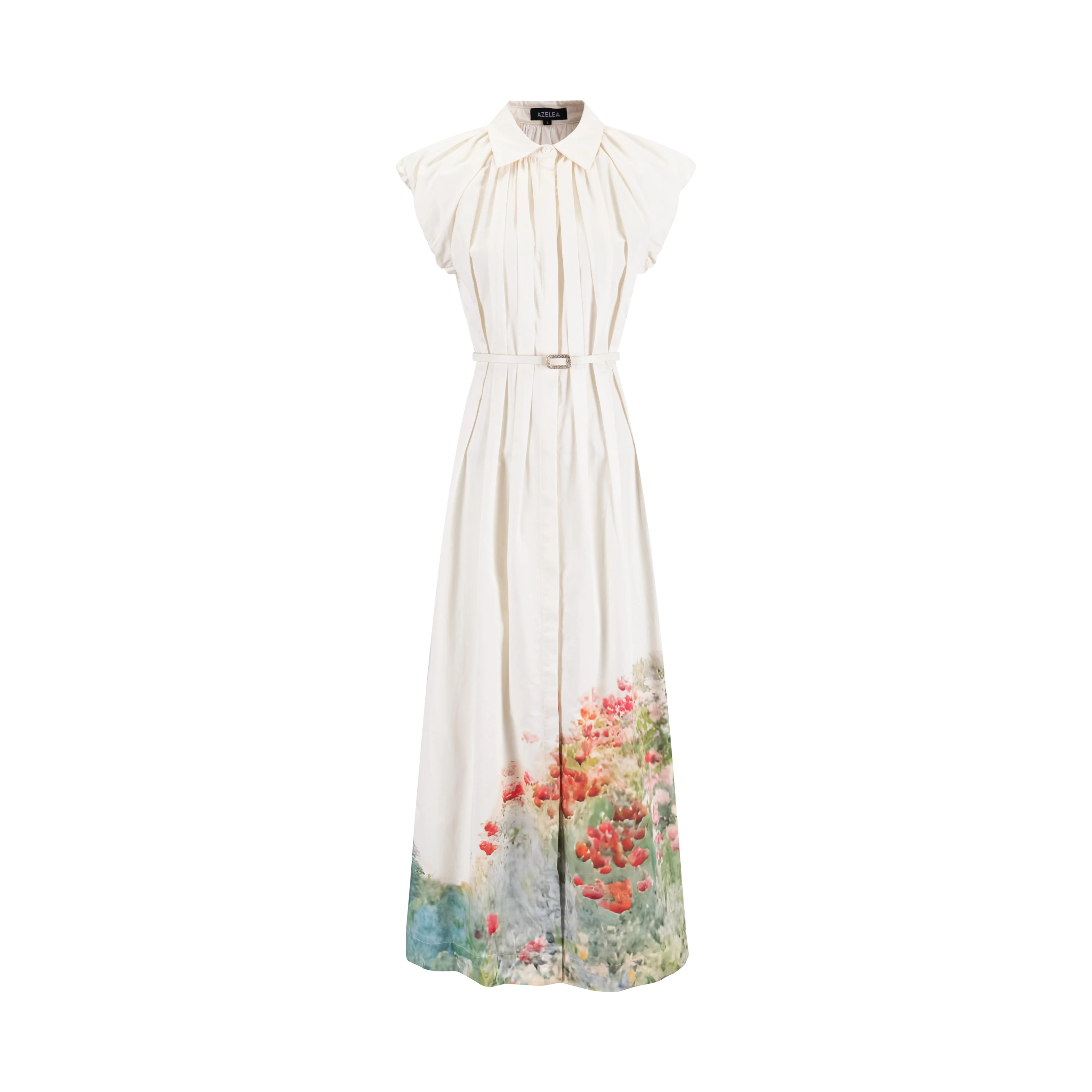 Ivory Cotton Jumper With Floral Print - Image 2