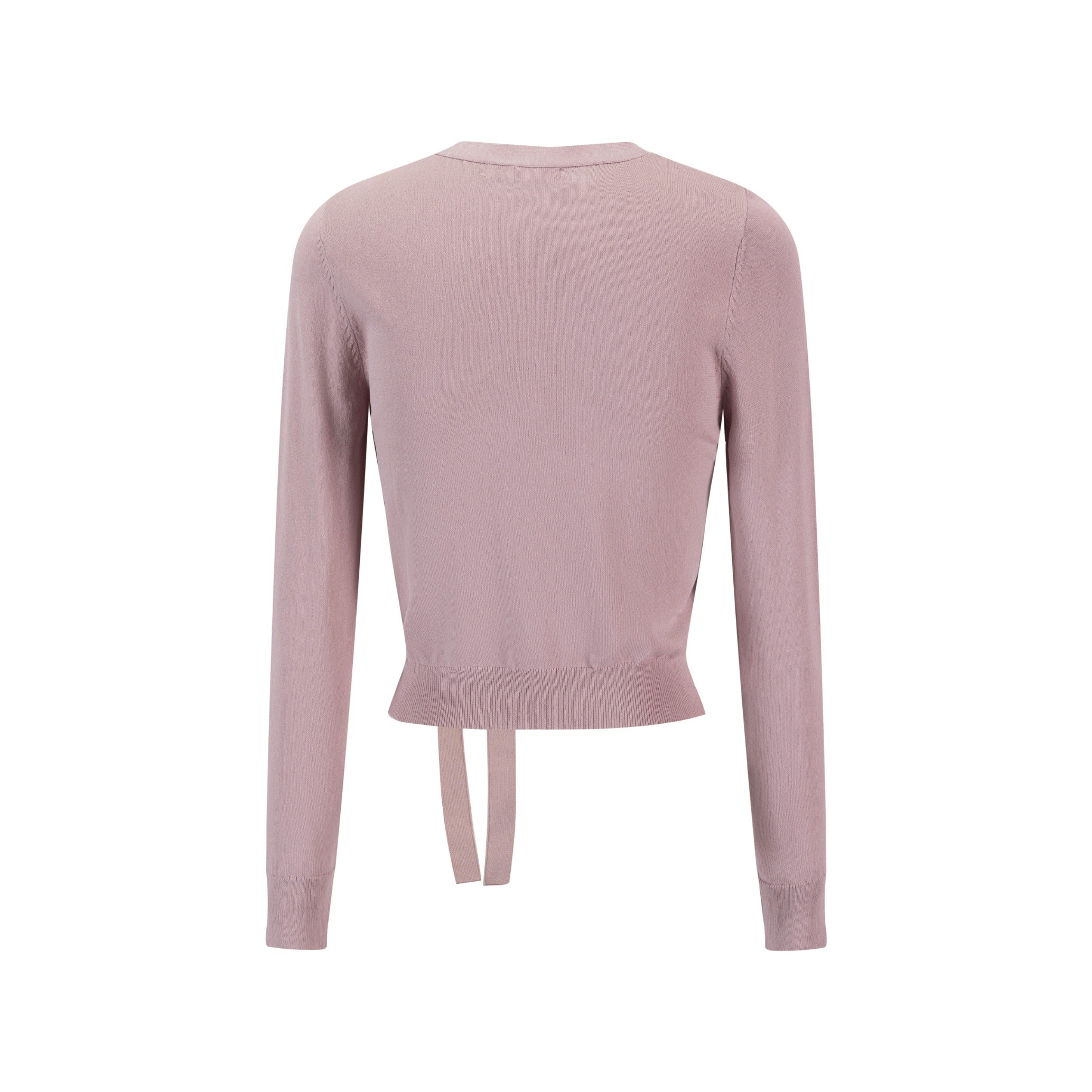 Knit Top With Bow - Mauve - Image 2