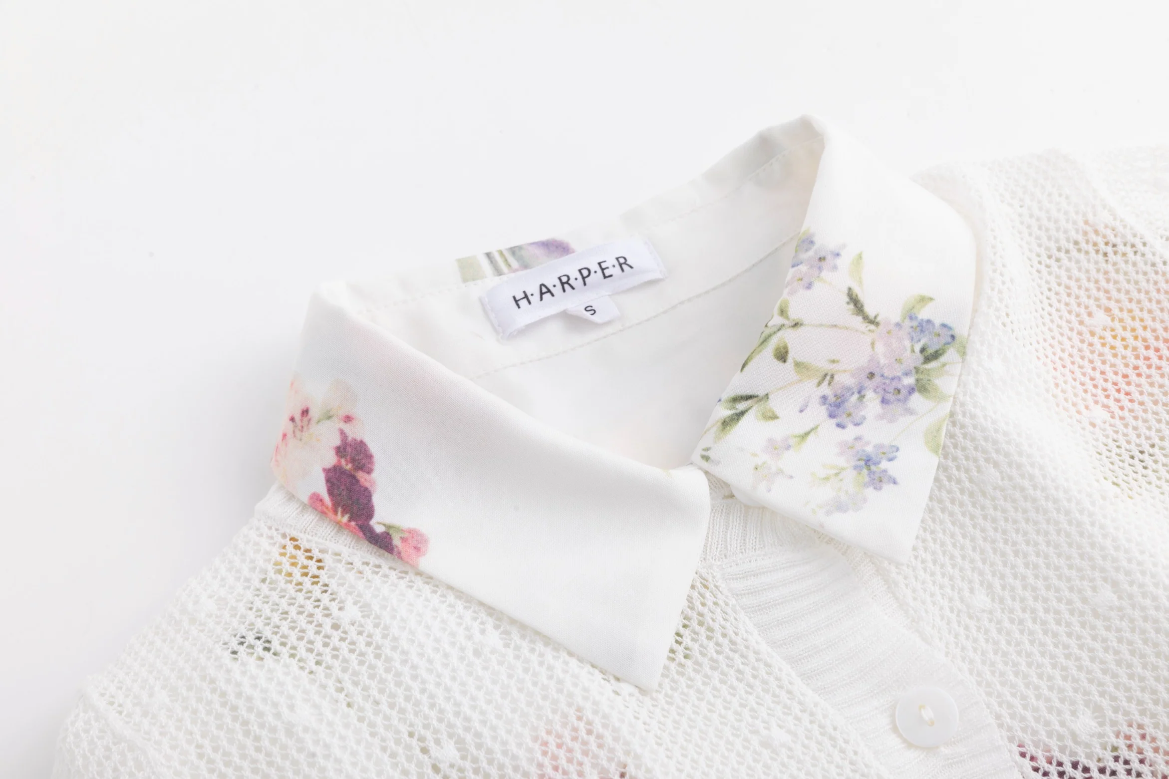 Light Floral Overlay Dress - Image 5