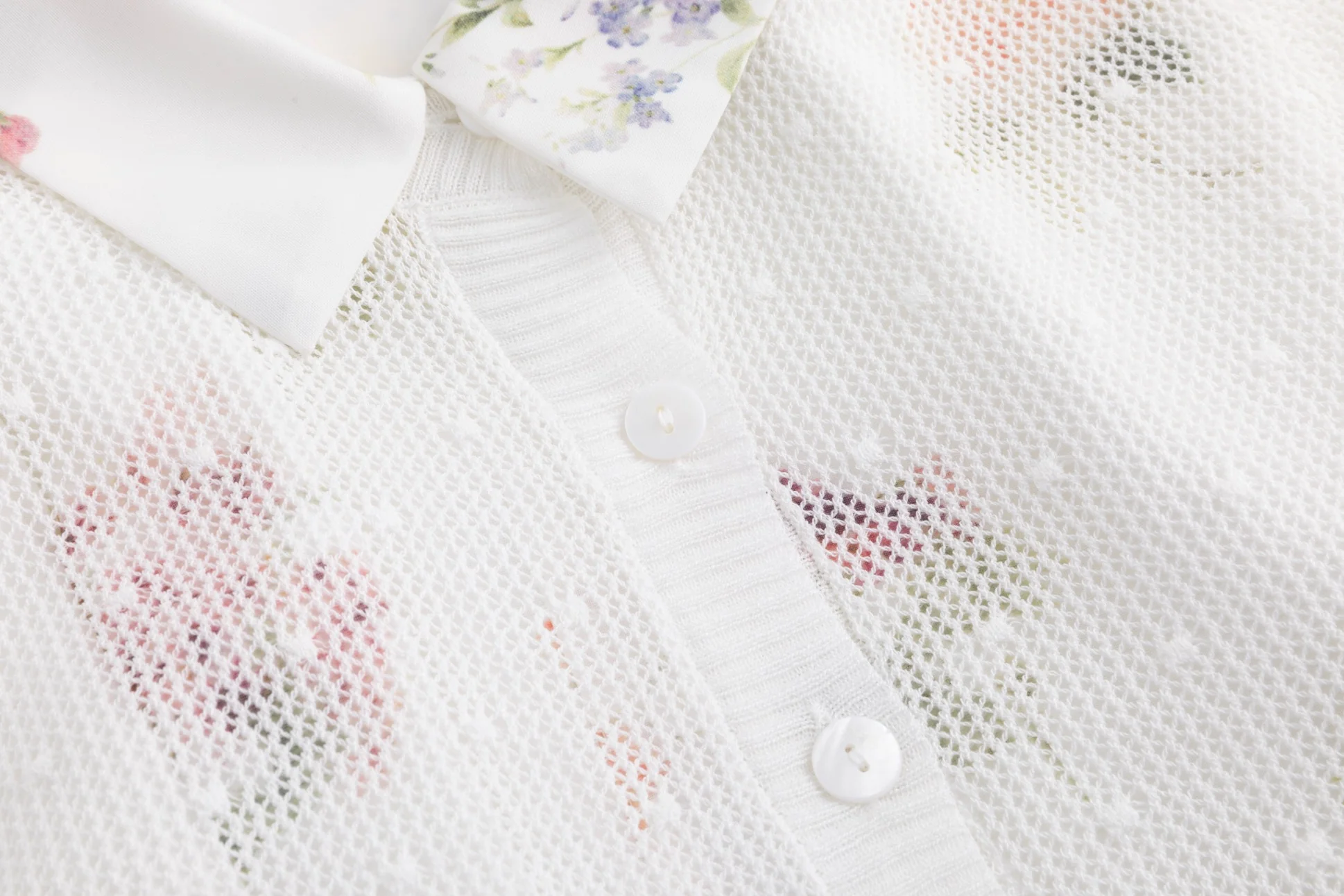 Light Floral Overlay Dress - Image 6