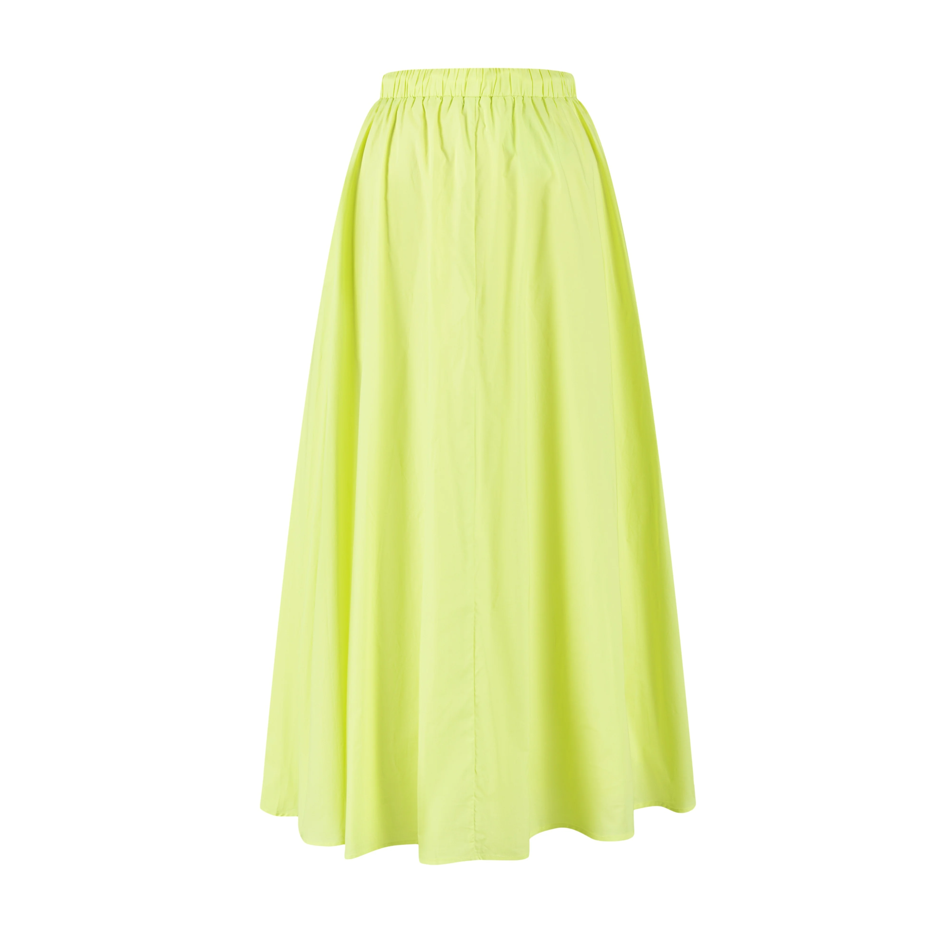 Drawstring Circle Skirt - Lime - Image 3