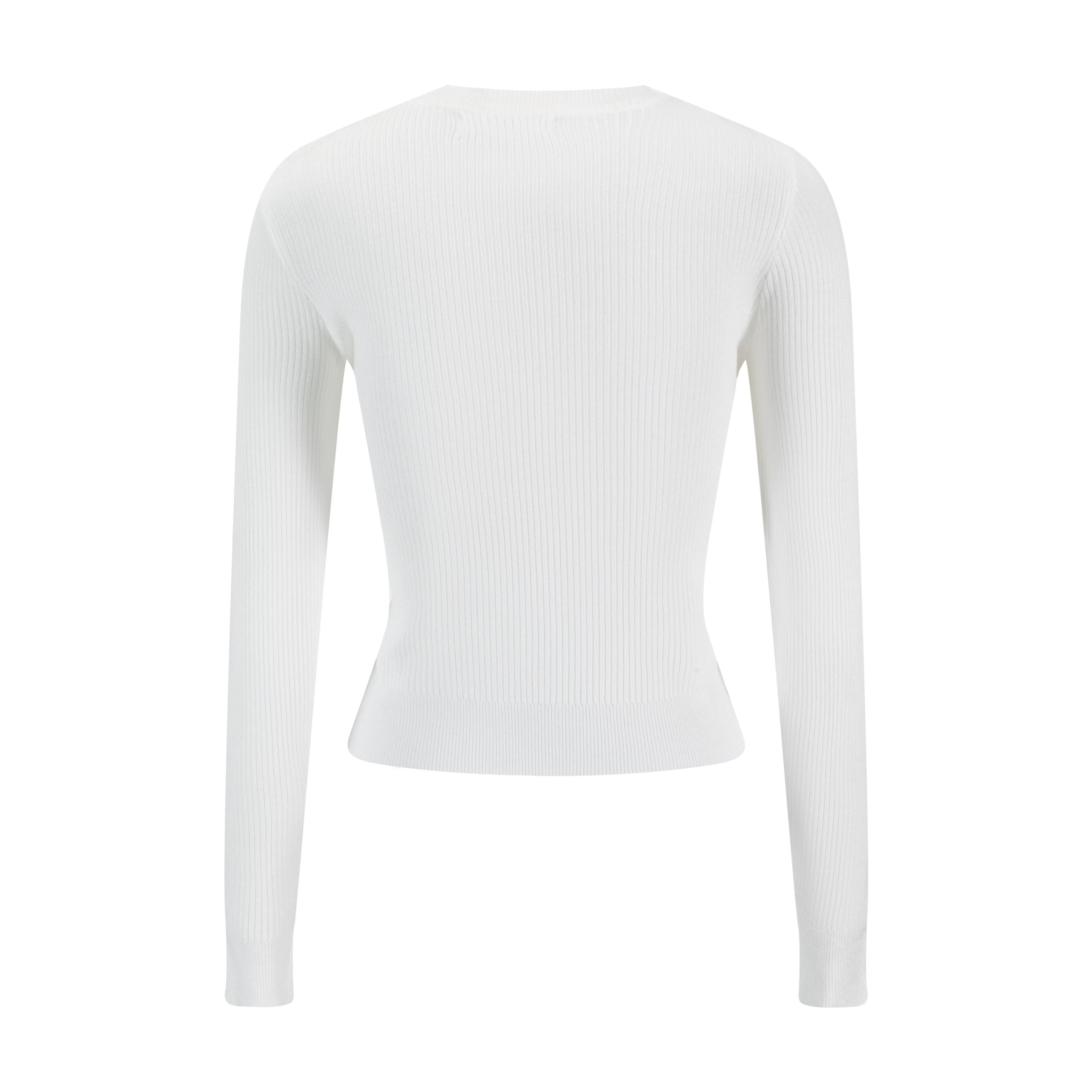 Logo Patch Sweater - White - Image 3