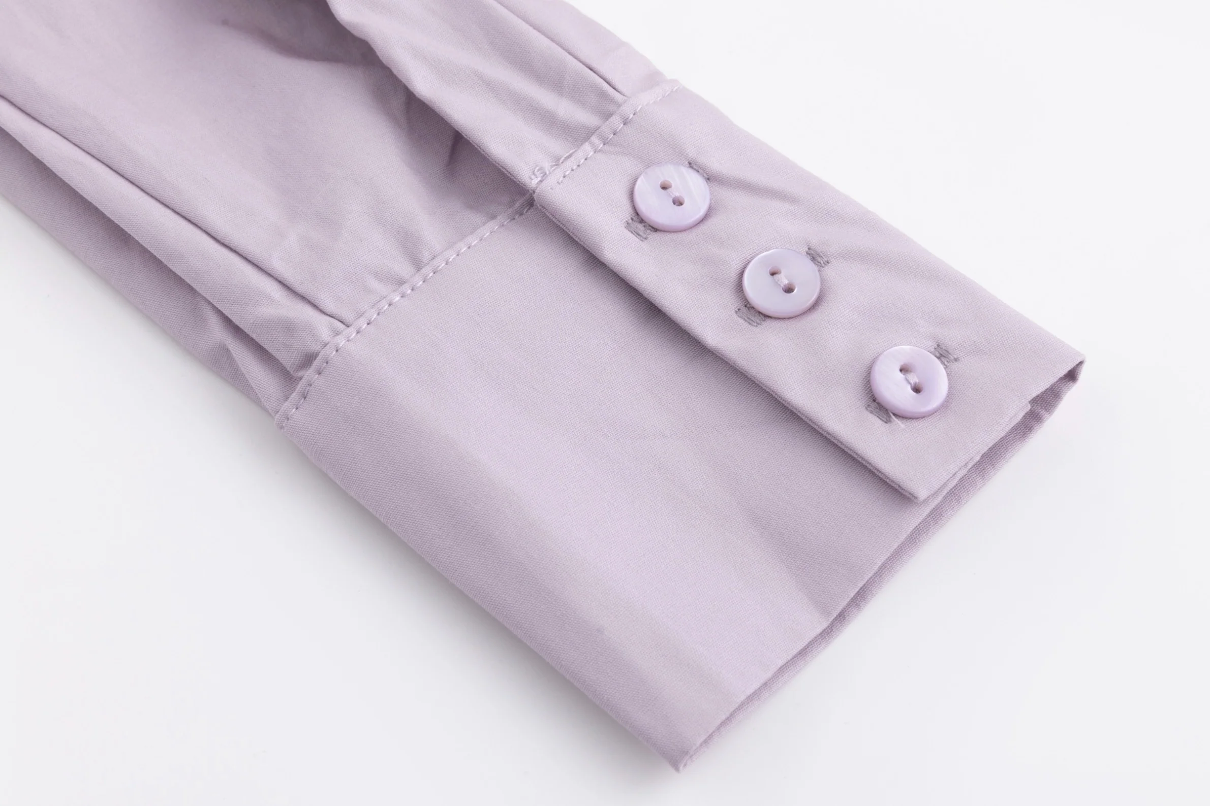 3D Flower Pleated Shirt - Mauve - Image 3