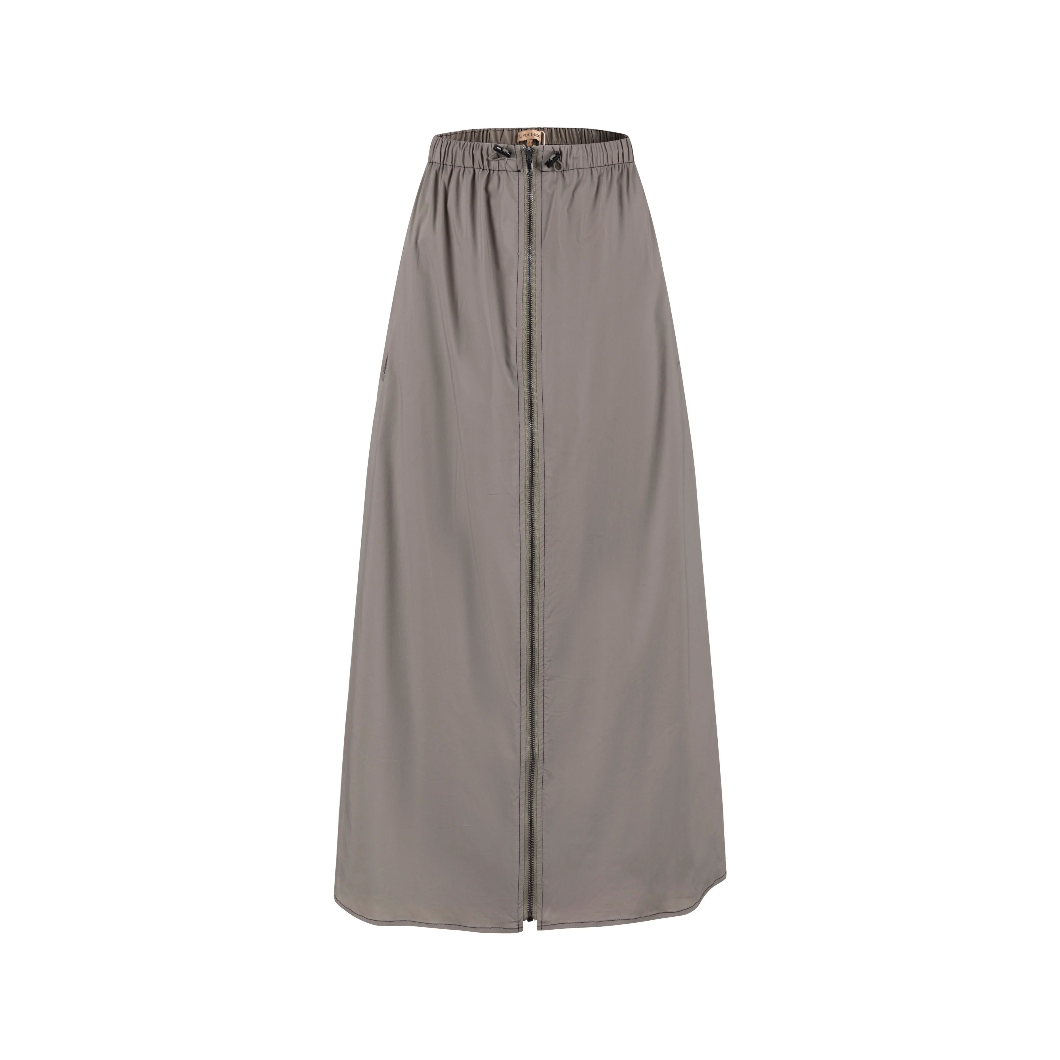 Middle Zipper Skirt- Greystone - Image 2