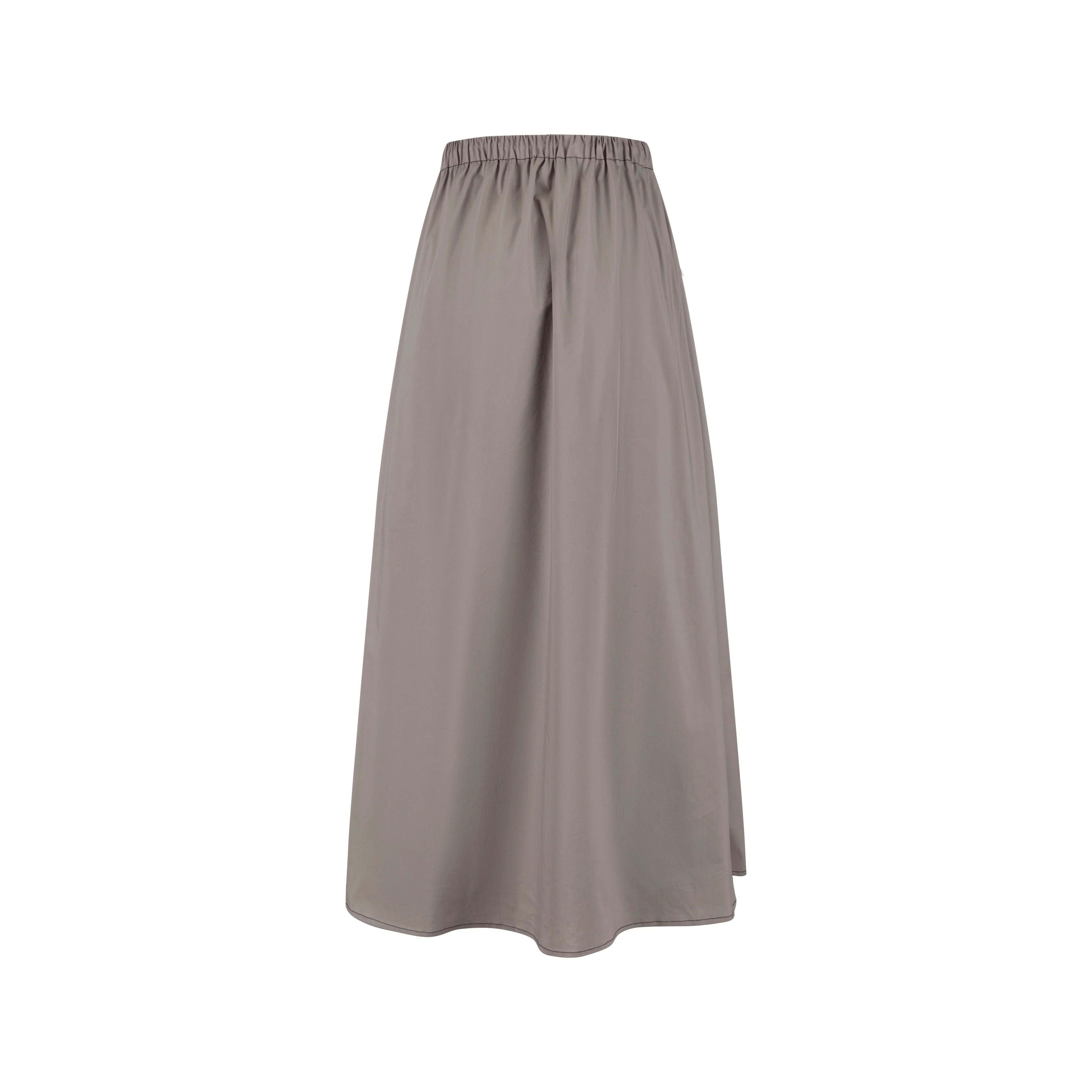 Middle Zipper Skirt- Greystone - Image 3