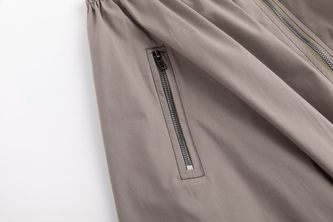 Middle Zipper Skirt- Greystone - Image 6