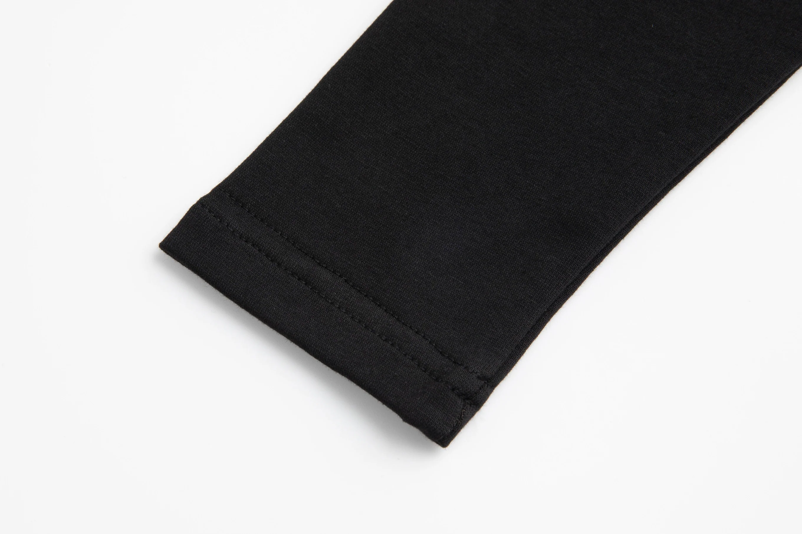 Mock Neck Panelled Wrap Top - Black - Image 6