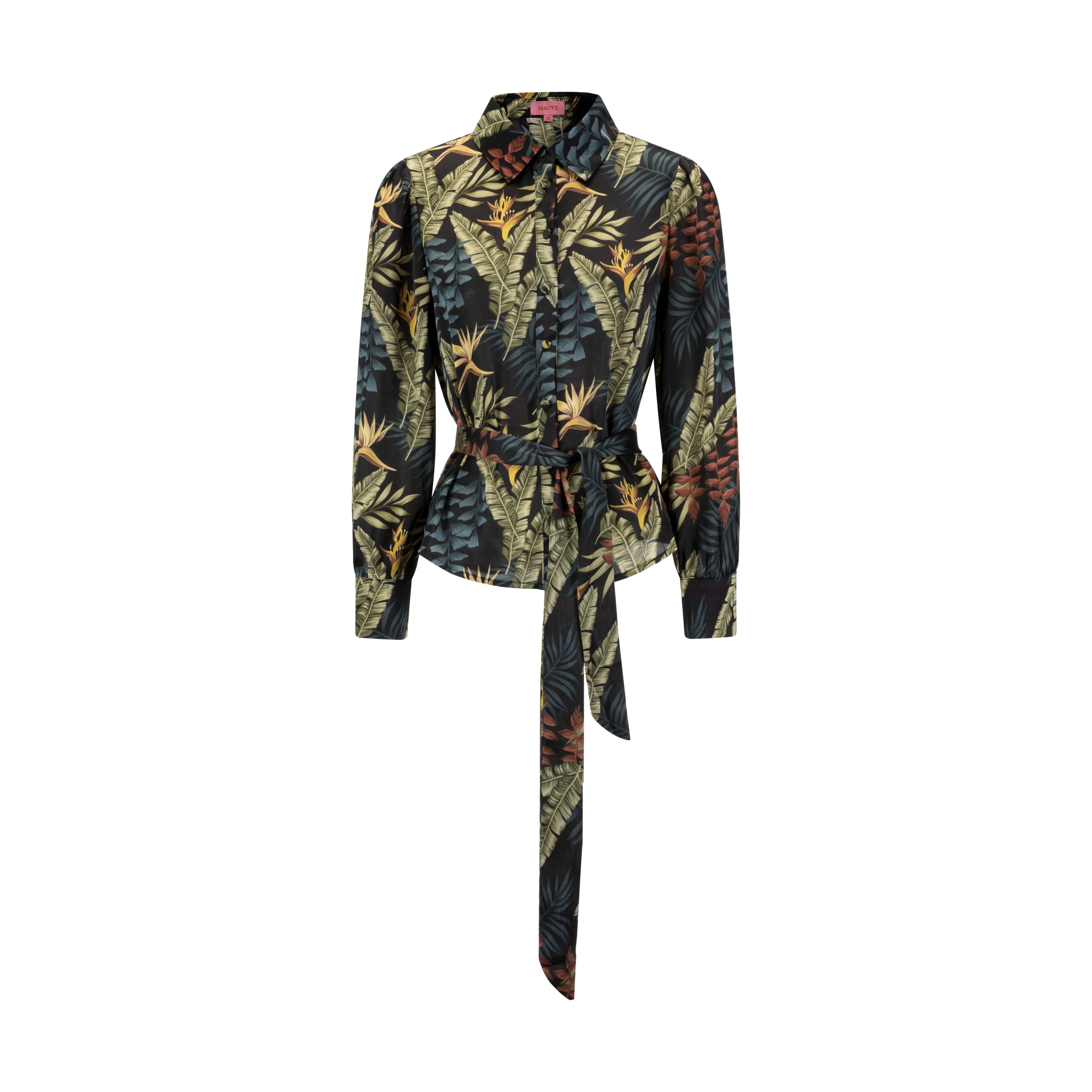 Multi Colored Leaves Printed Top - Image 2