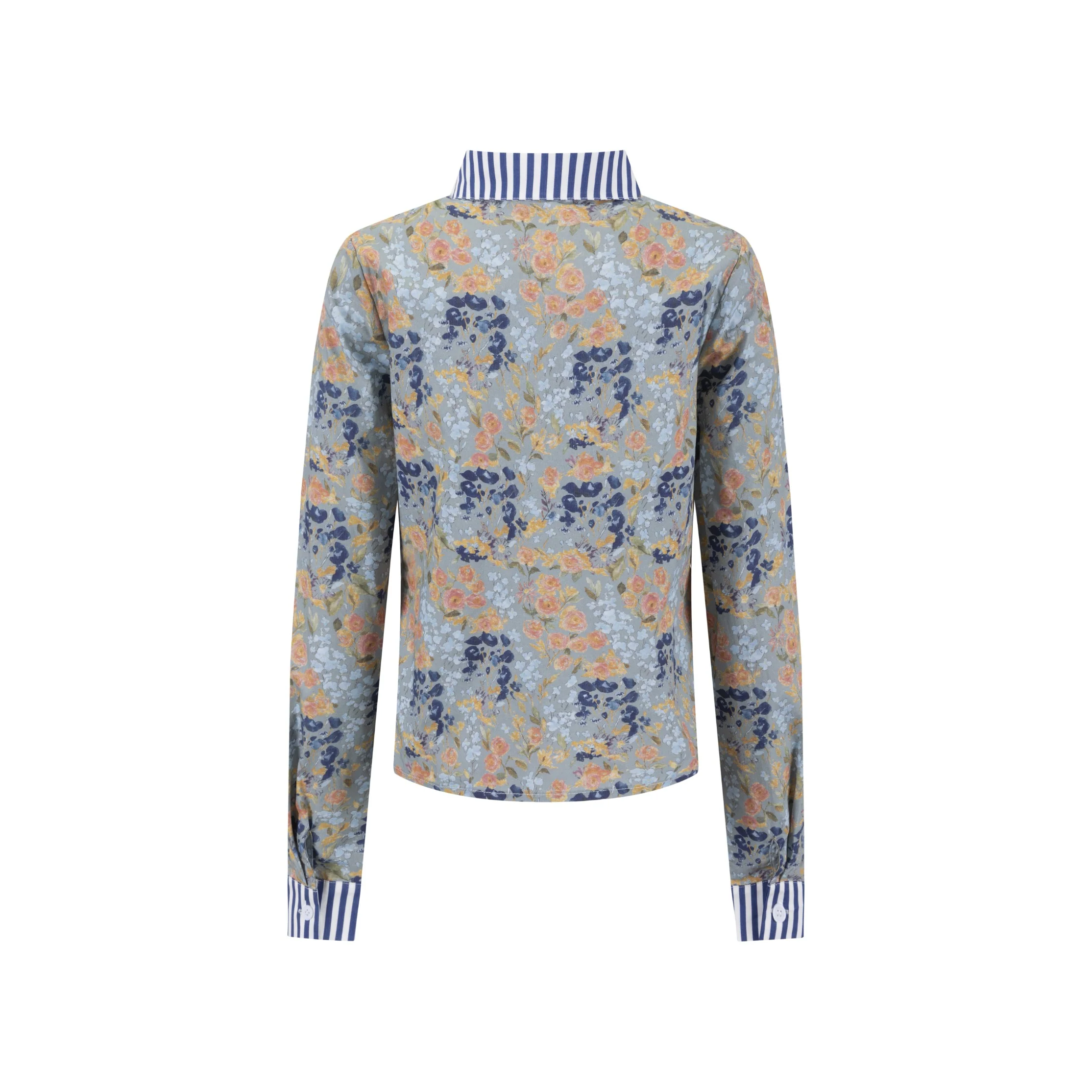 Multi Printed Striped Blouse - Image 3