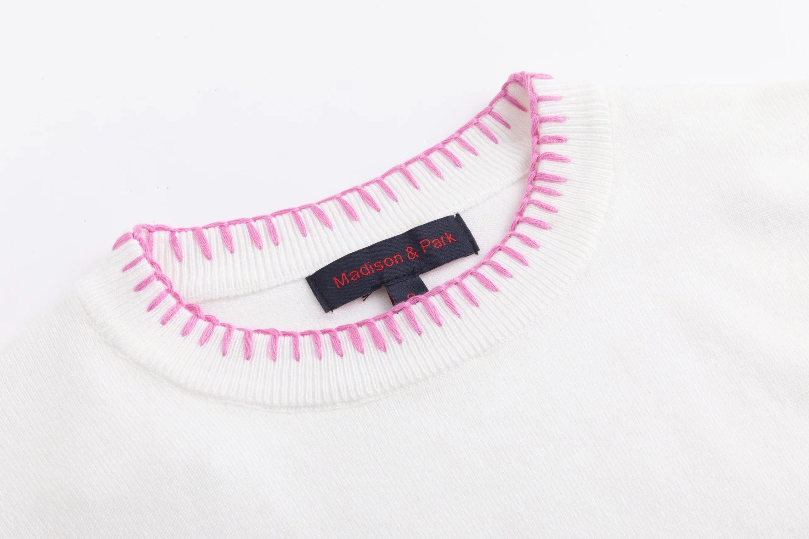 Multicolor Stitch Sweater - White - Image 6