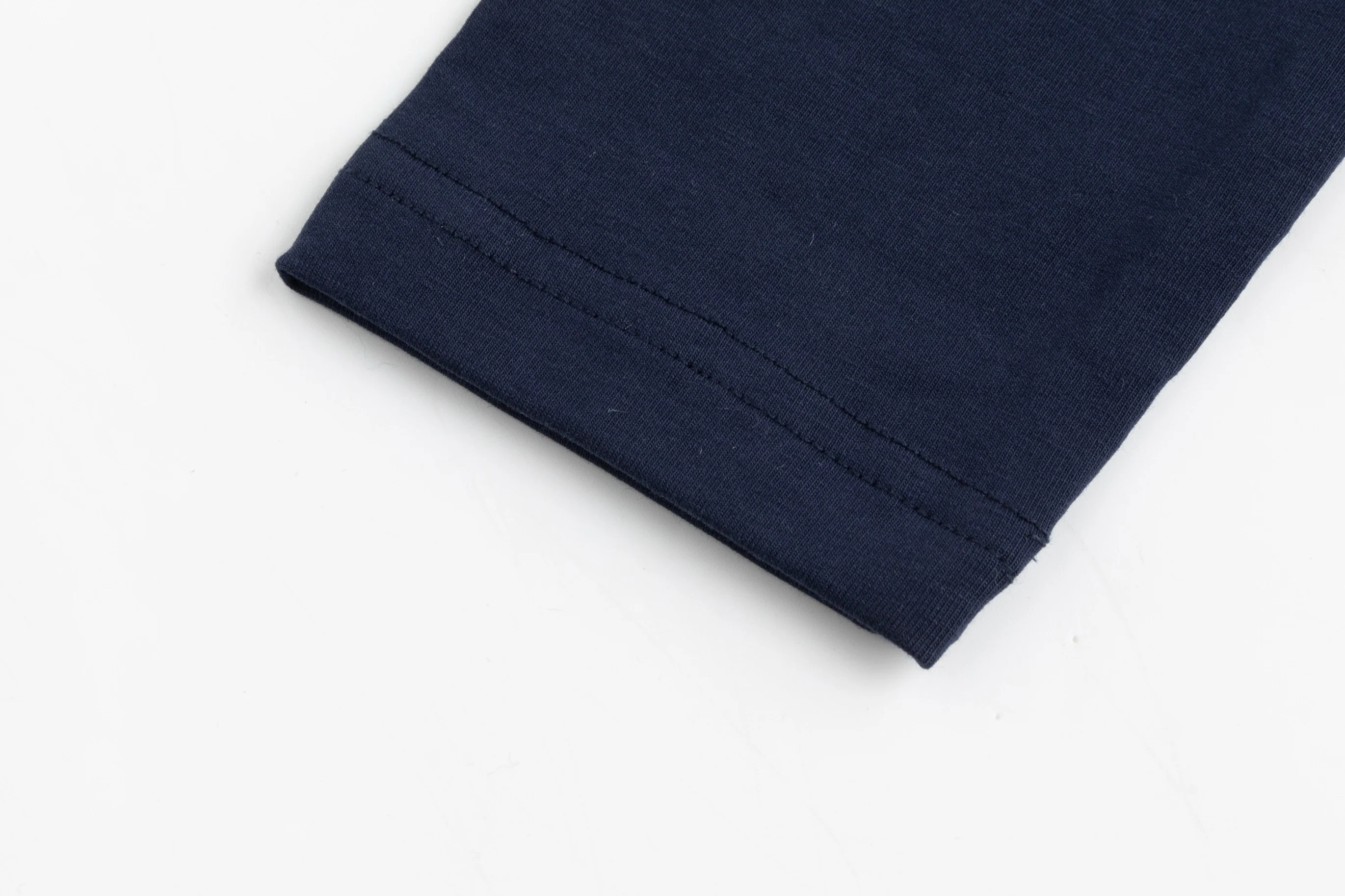 Navy And Brown Satin Jumper With Turtleneck Underlay - Image 6