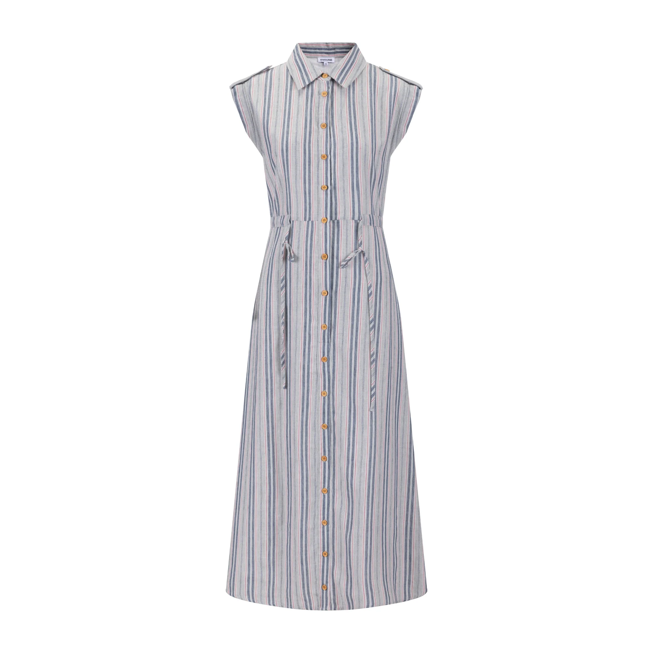 Navy And Sage Striped Jumper - Image 3
