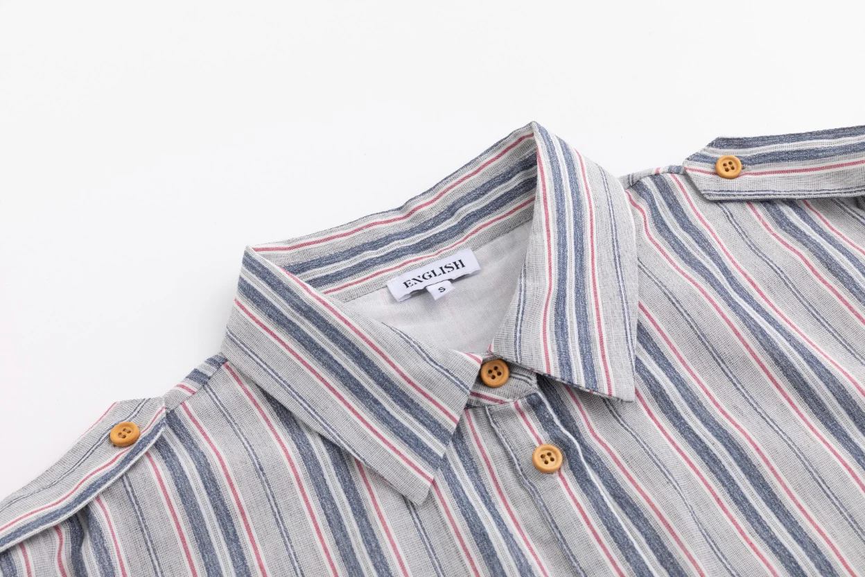 Navy And Sage Striped Jumper - Image 4