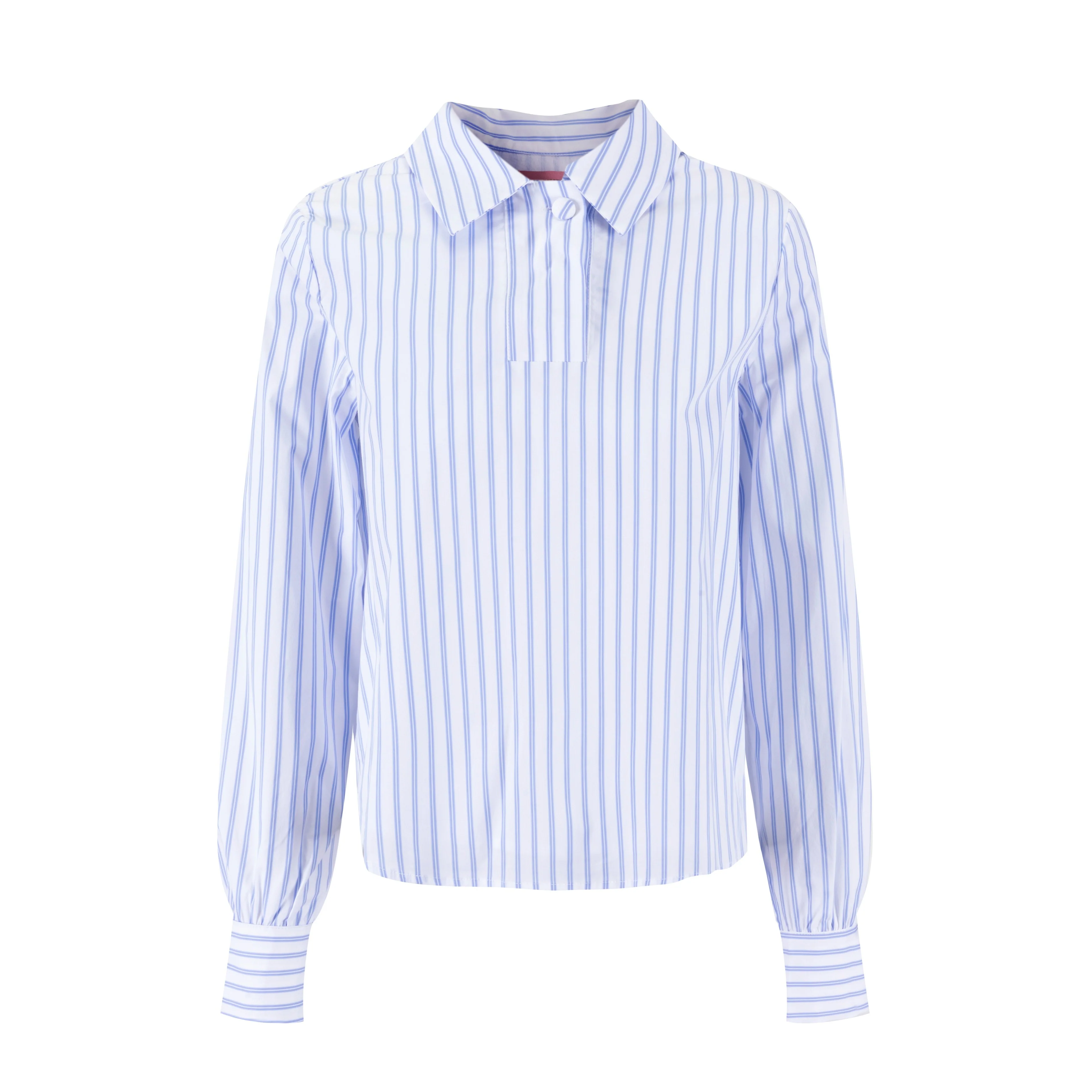 Navy And White Striped Blouse - WS61166T-A - Image 2
