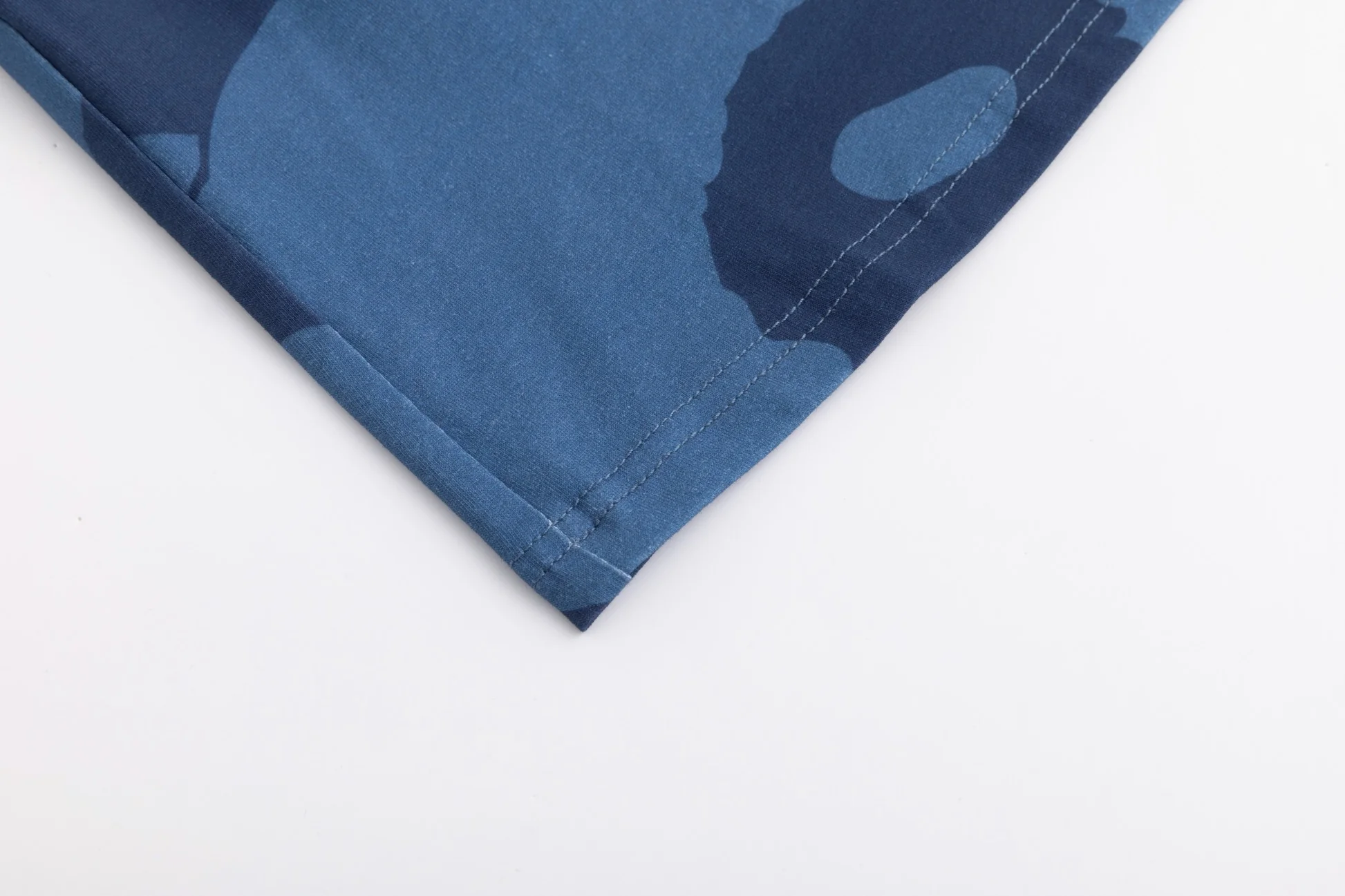 Navy Base Blue Flower Print Top - Image 4
