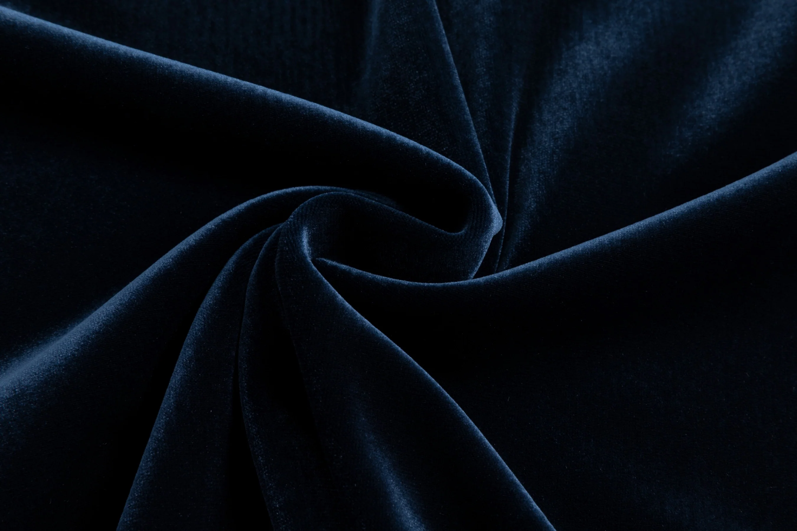 Solid Velvet Fitted Top - Navy - Image 6