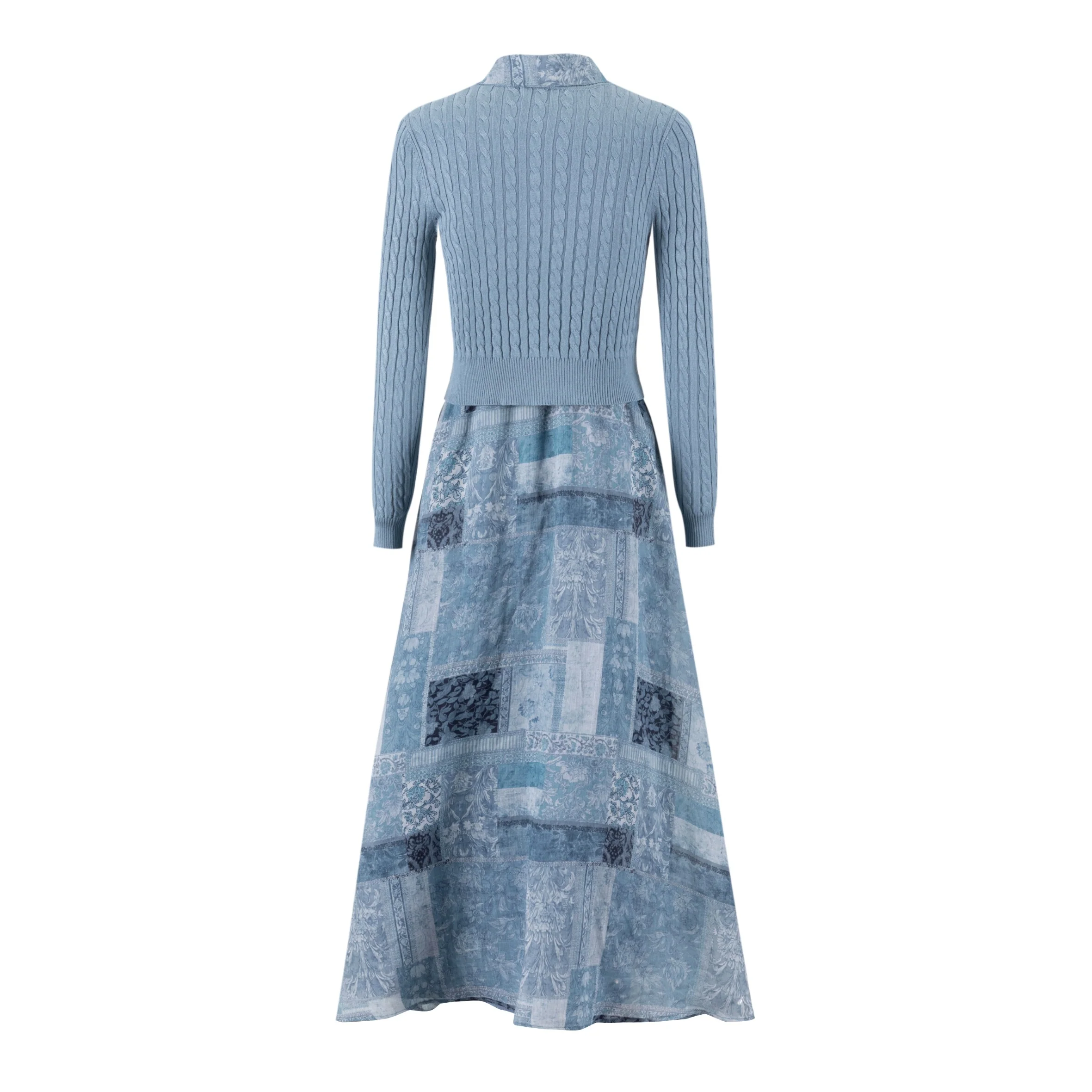 Patchwork Overlay Dress - Image 3