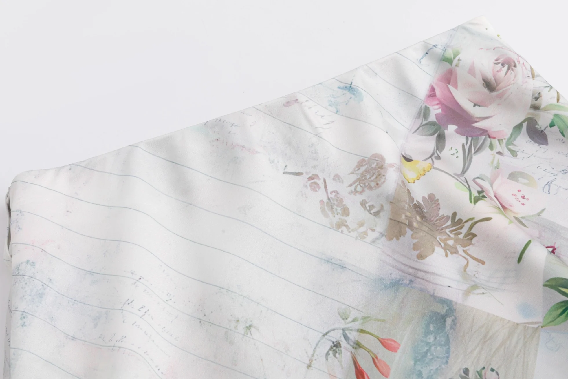 Patchwork Silk Belted Skirt - Image 6