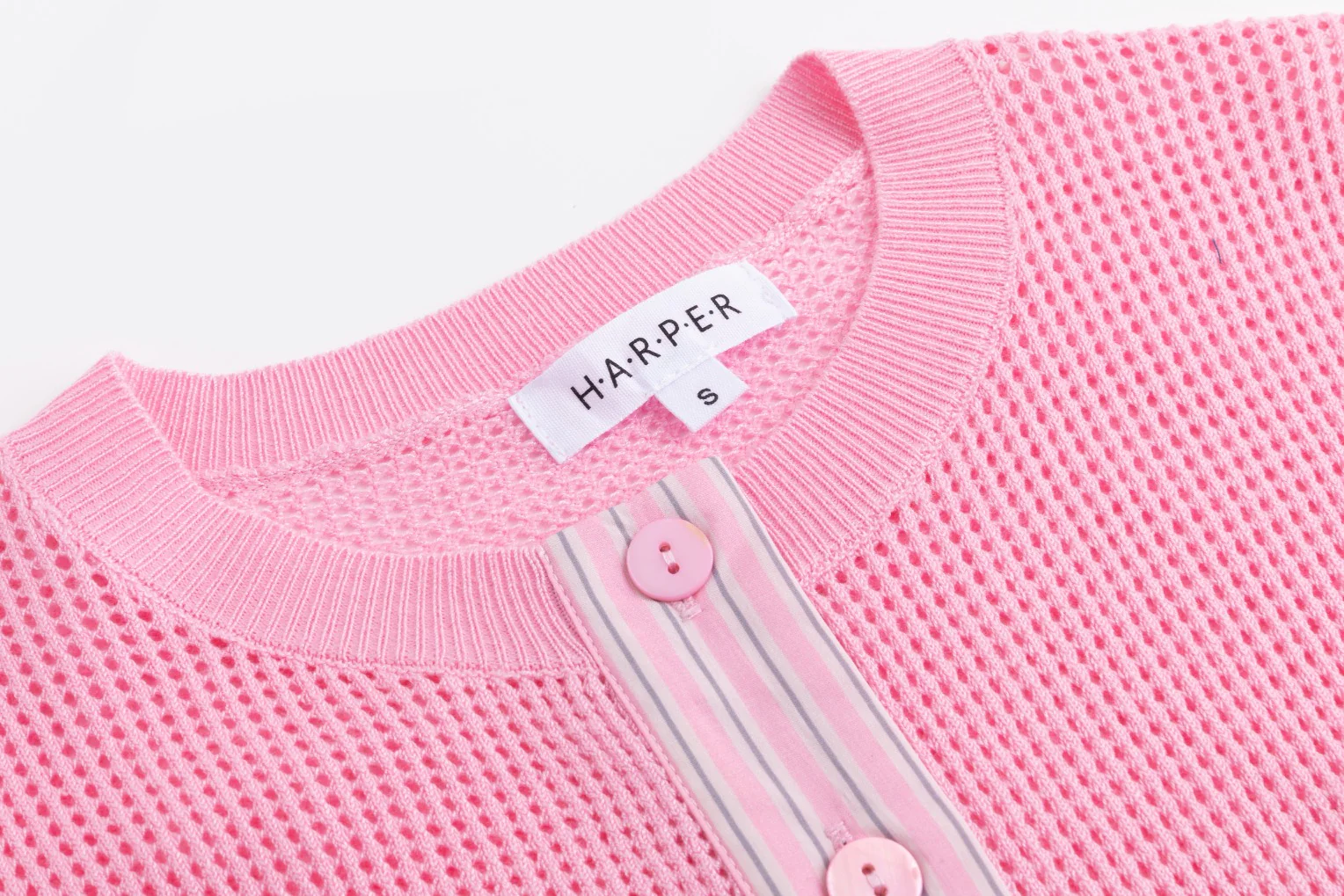 Pink Box Knit Cardigan - Image 4
