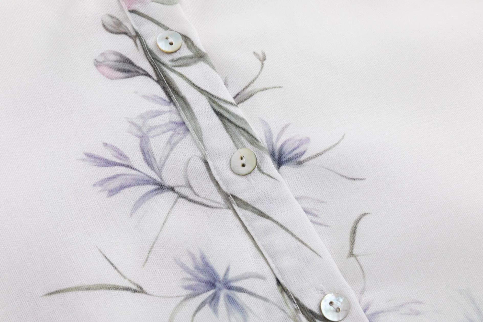 Pink Floral Linen Blouse - Image 6