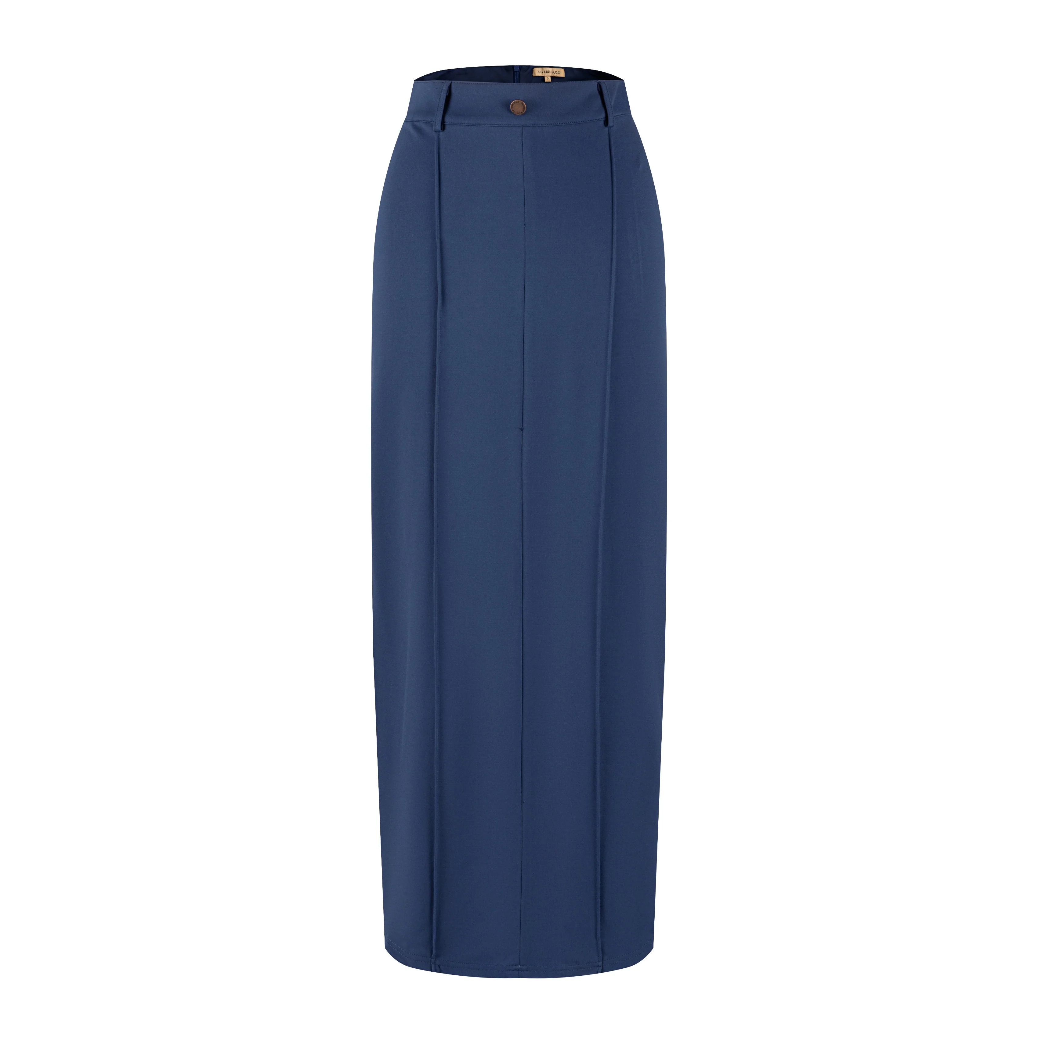 Piped Paneled Skirt - Midnight - Image 2