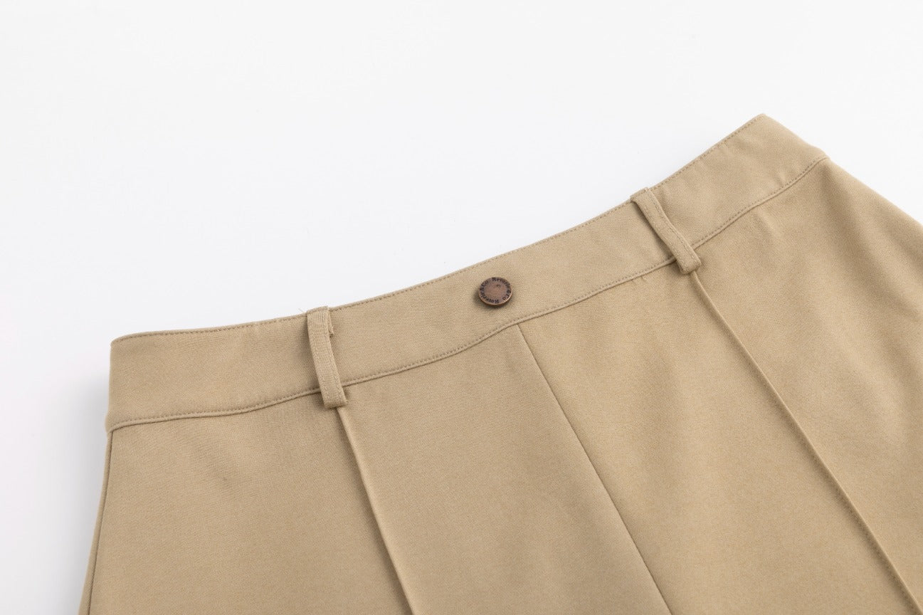 Piped Paneled Skirt - Sand - Image 7