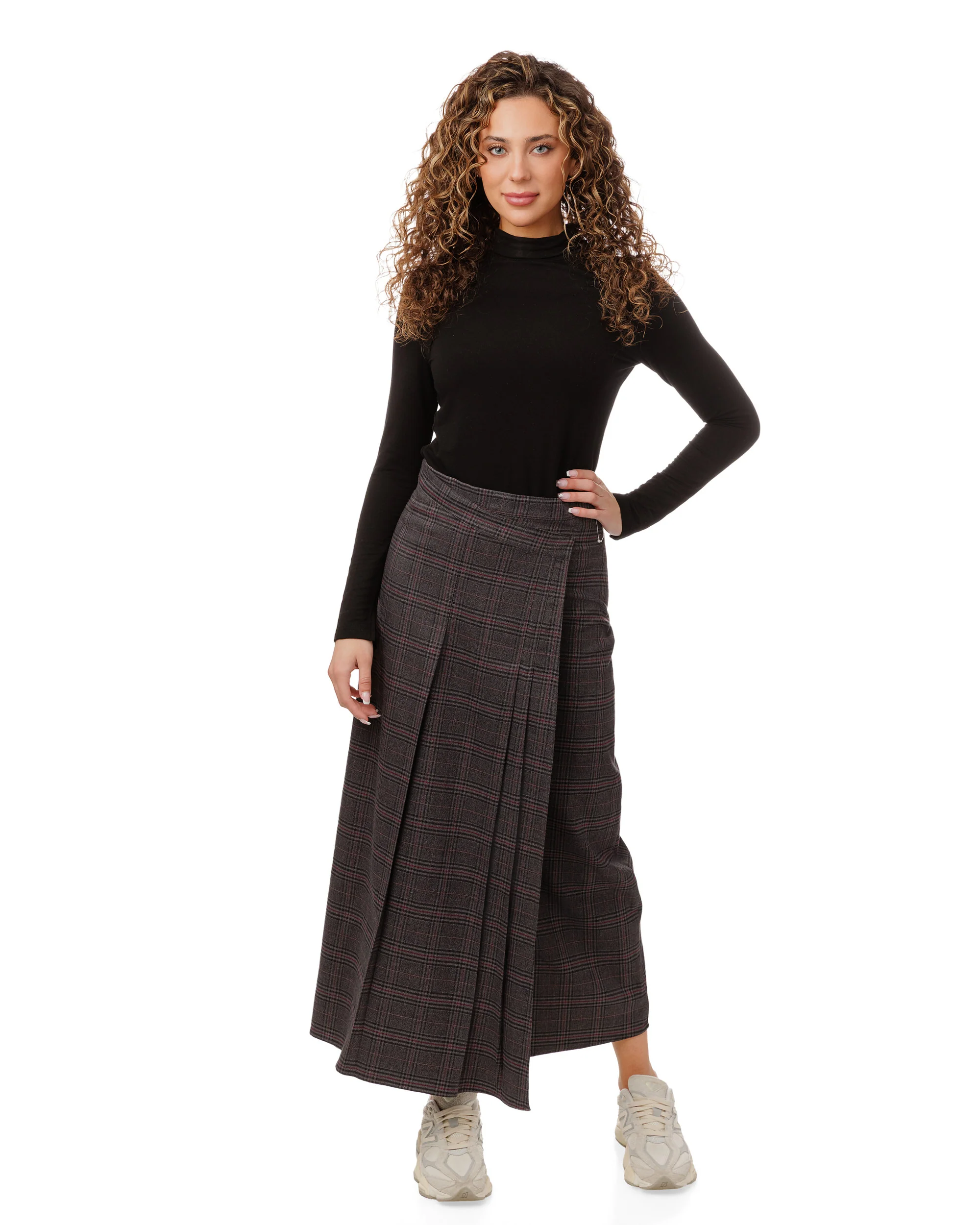 Plaid Skirt - Heather Grey - Image 8
