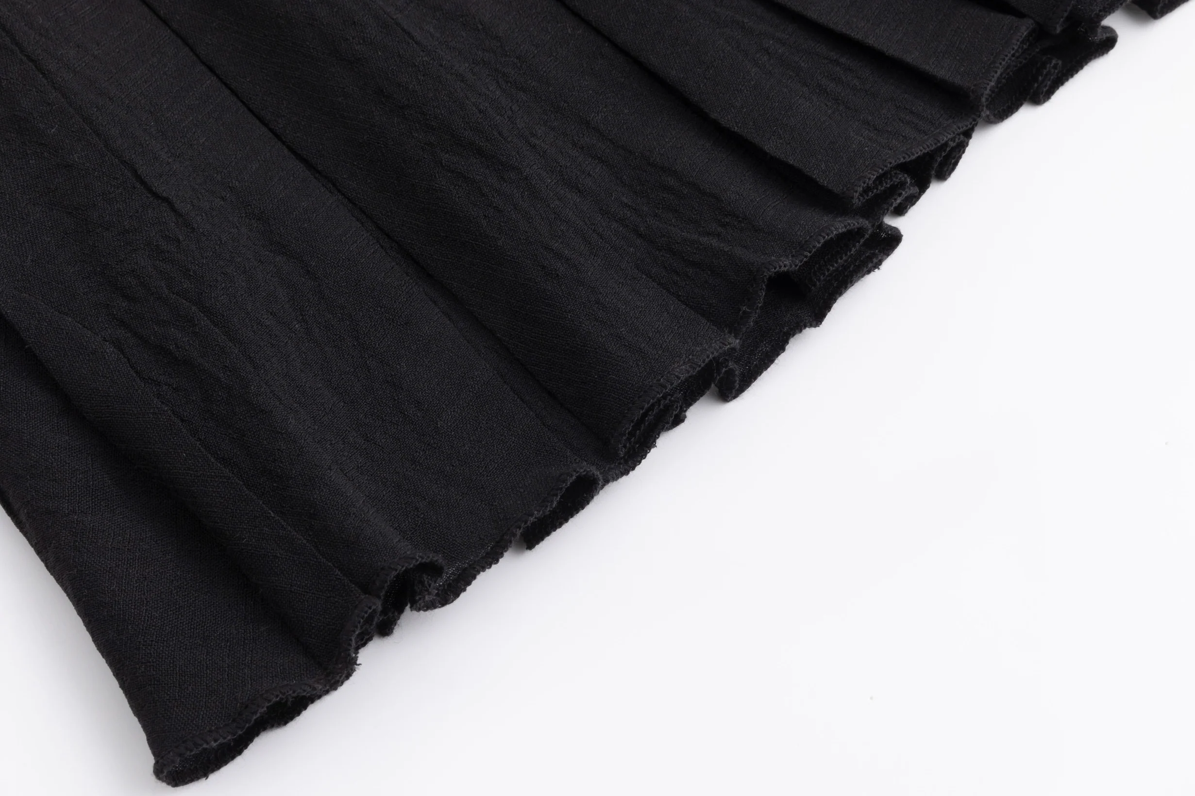 Pleated Chiffon Skirt - Black - Image 5