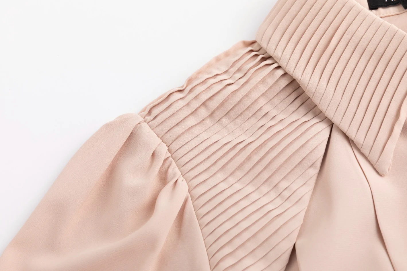 Pleated Dress With Details - Peach - Image 5