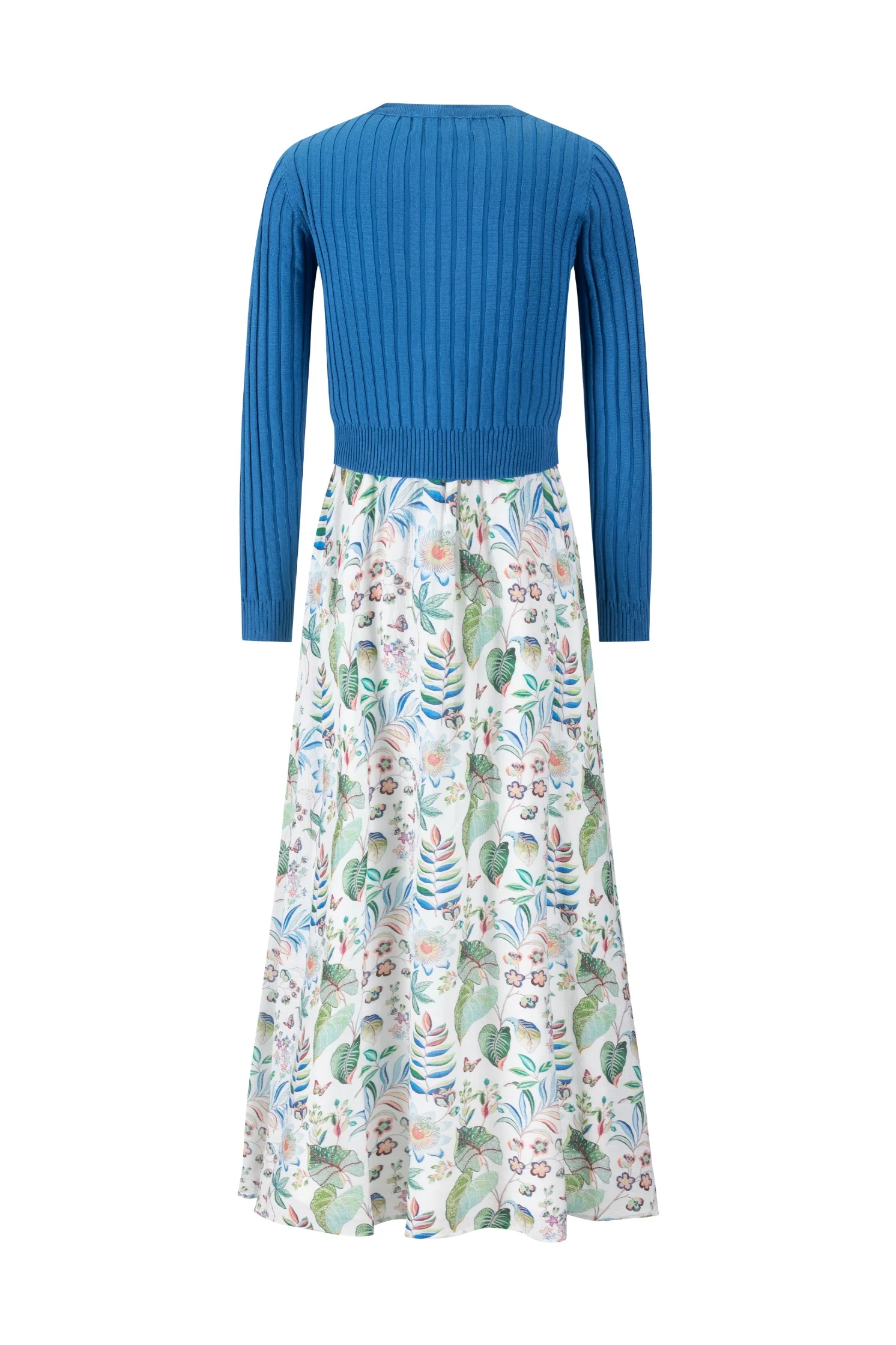 Printed Drawstring Jumper With Cardigan - Image 3