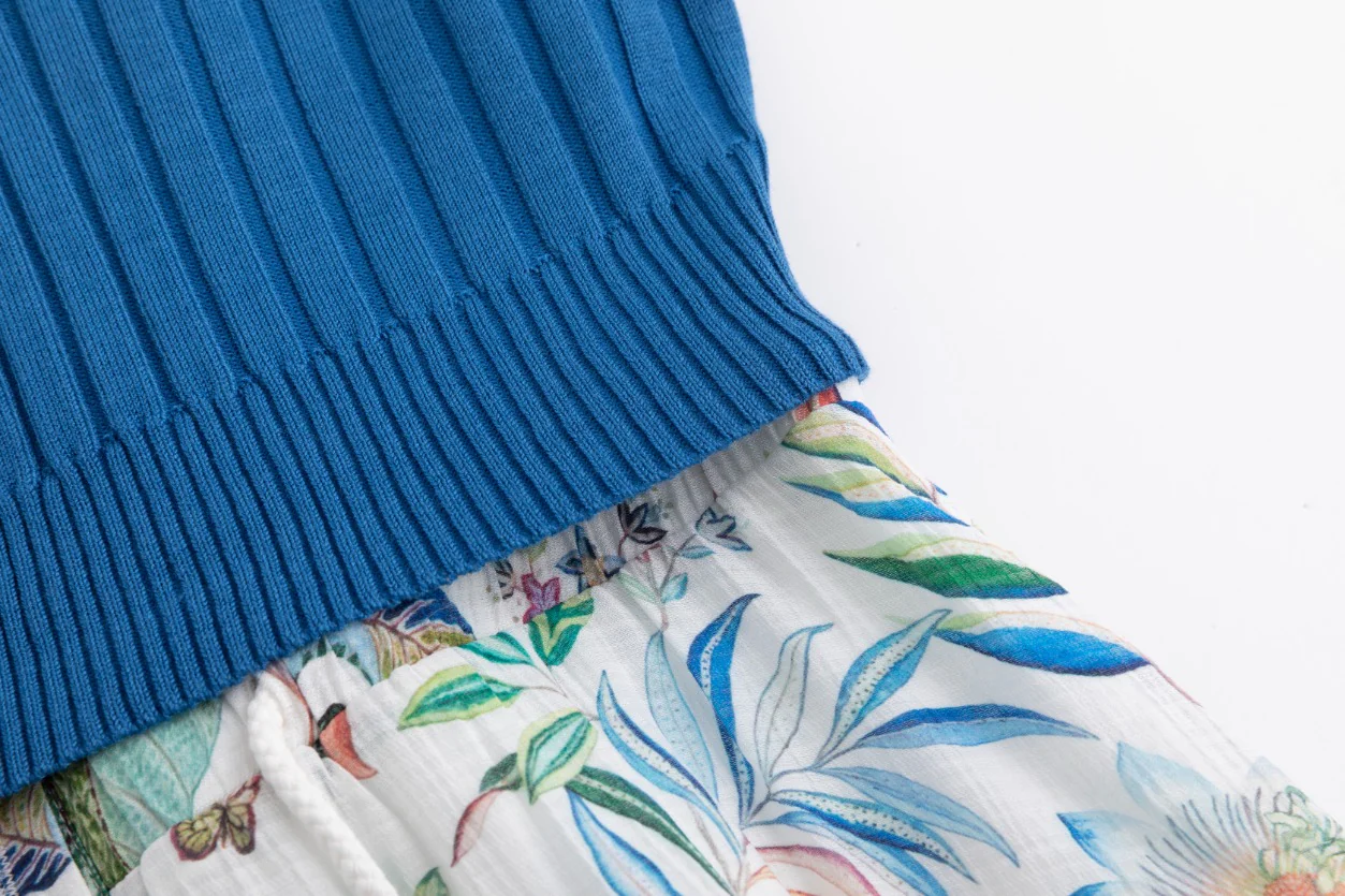 Printed Drawstring Jumper With Cardigan - Image 5