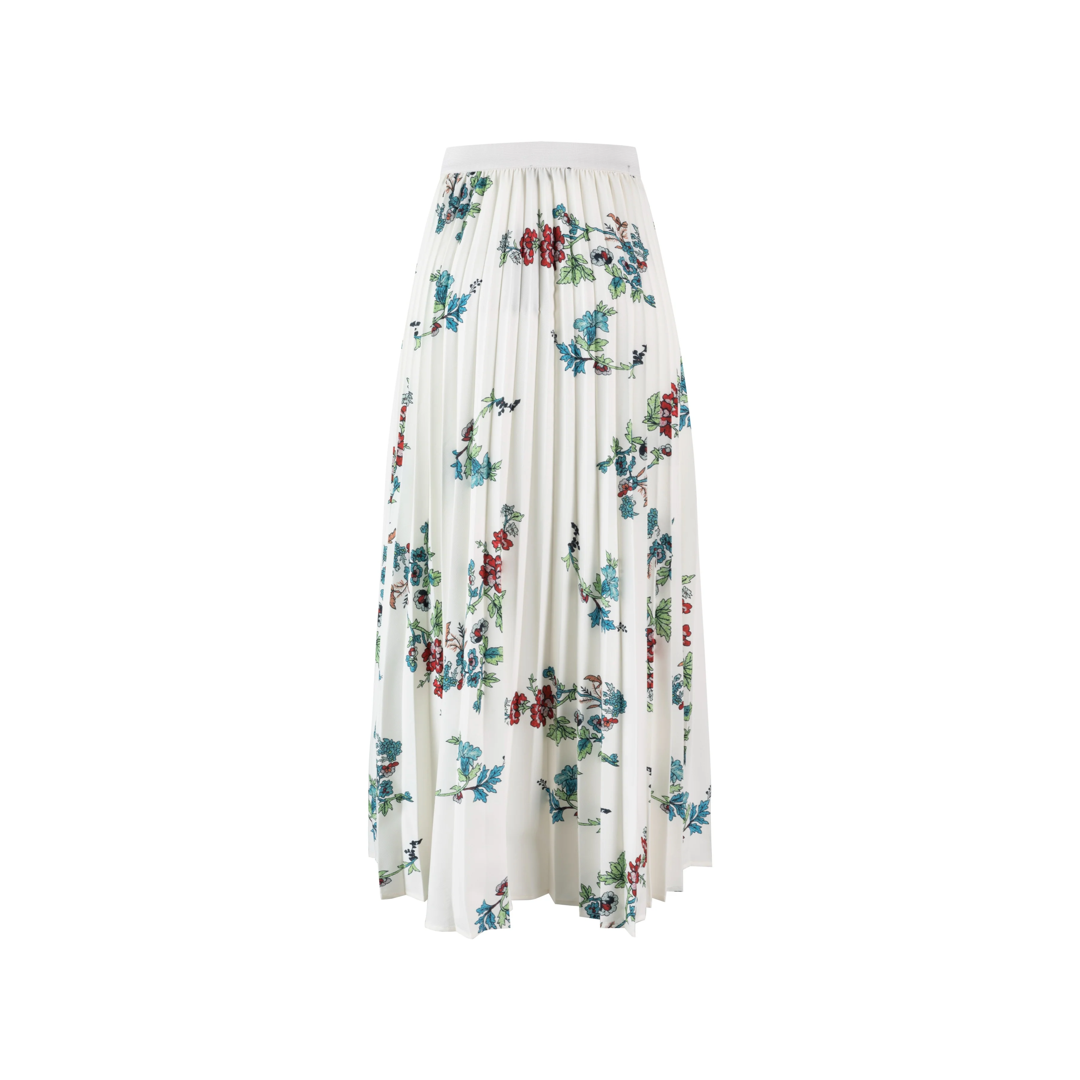 Printed Floral Pleated Skirt - Image 3
