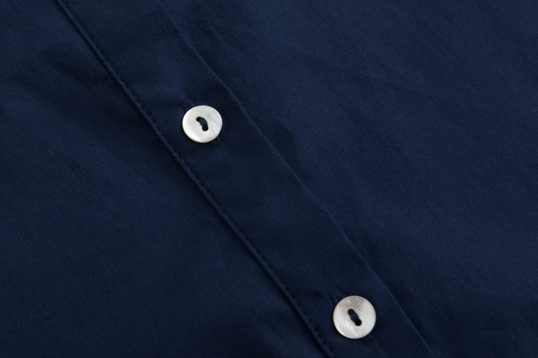 Red Seam Detail Shirt - Navy - Image 4